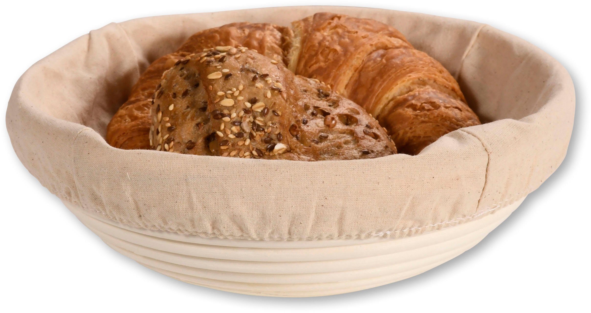 KESPER® Brotkorb Расстойные корзины, Baumwolle, Rattan, (1-tlg), rund