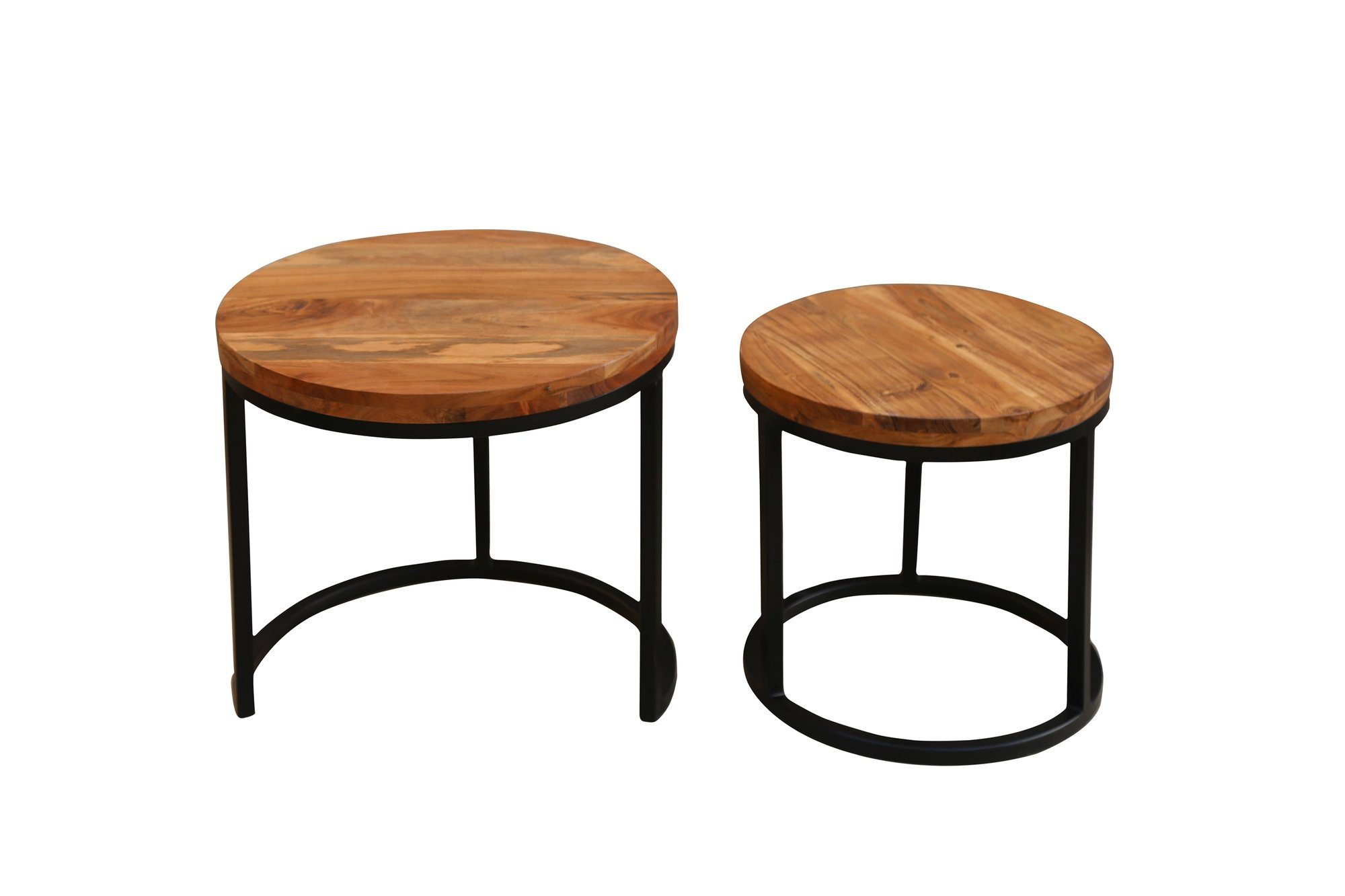 freiraum Satztisch SELMA (BxHxT: 50x45x50 cm), aus Massivholz Akazie in braun