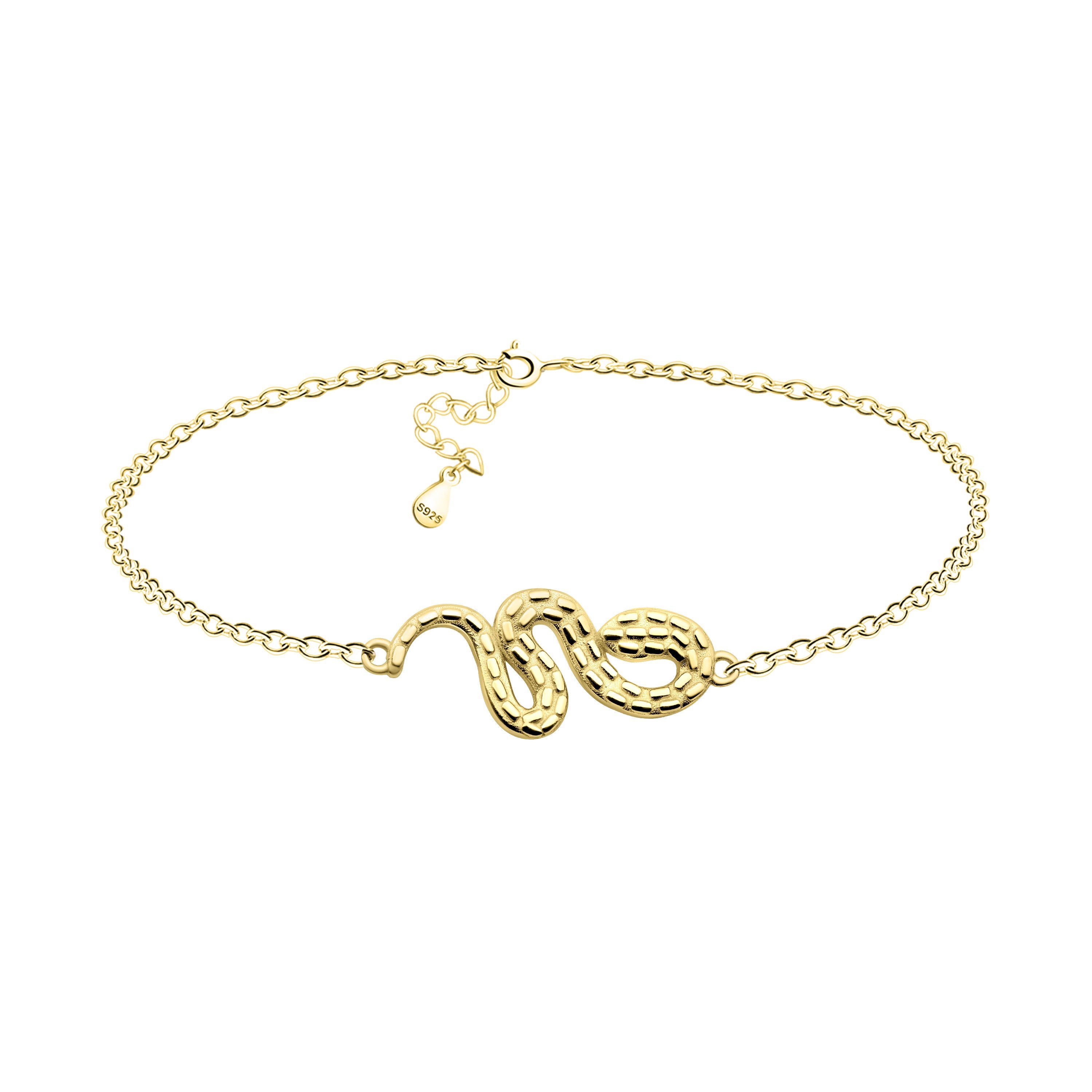 Sofia Milani Armband Schlange (Armband), 925 Silber Damen Schmuck gold
