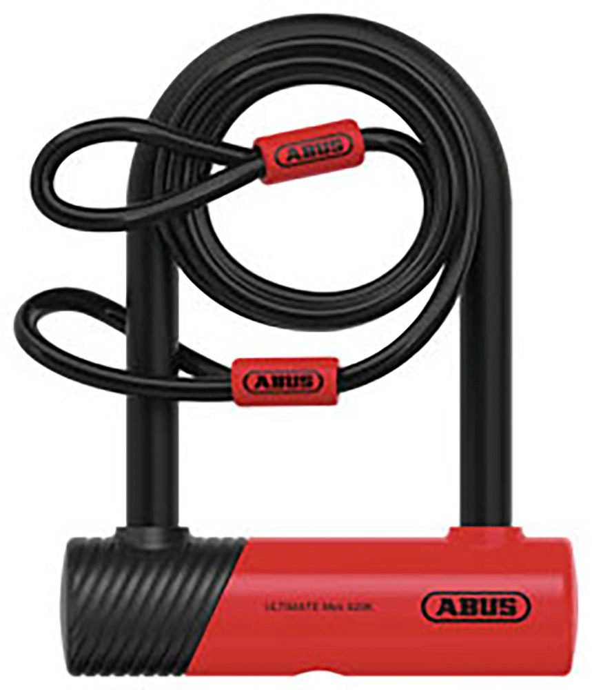 ABUS Bügelschloss Ultimate Mini 420K/150HB140 RD USH + Cobra 10/120