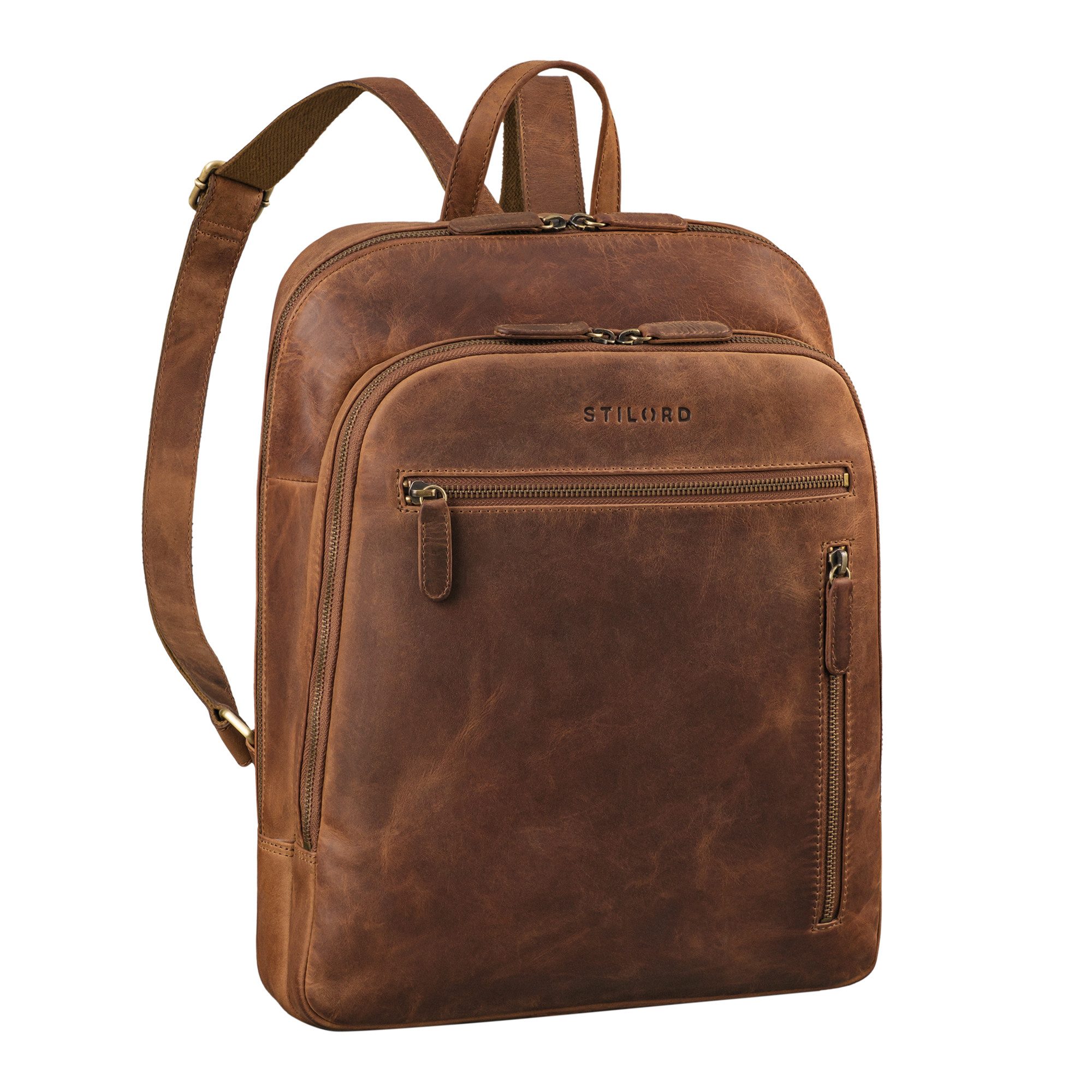 Cityrucksack "July" Eleganter Rucksack Damen Leder