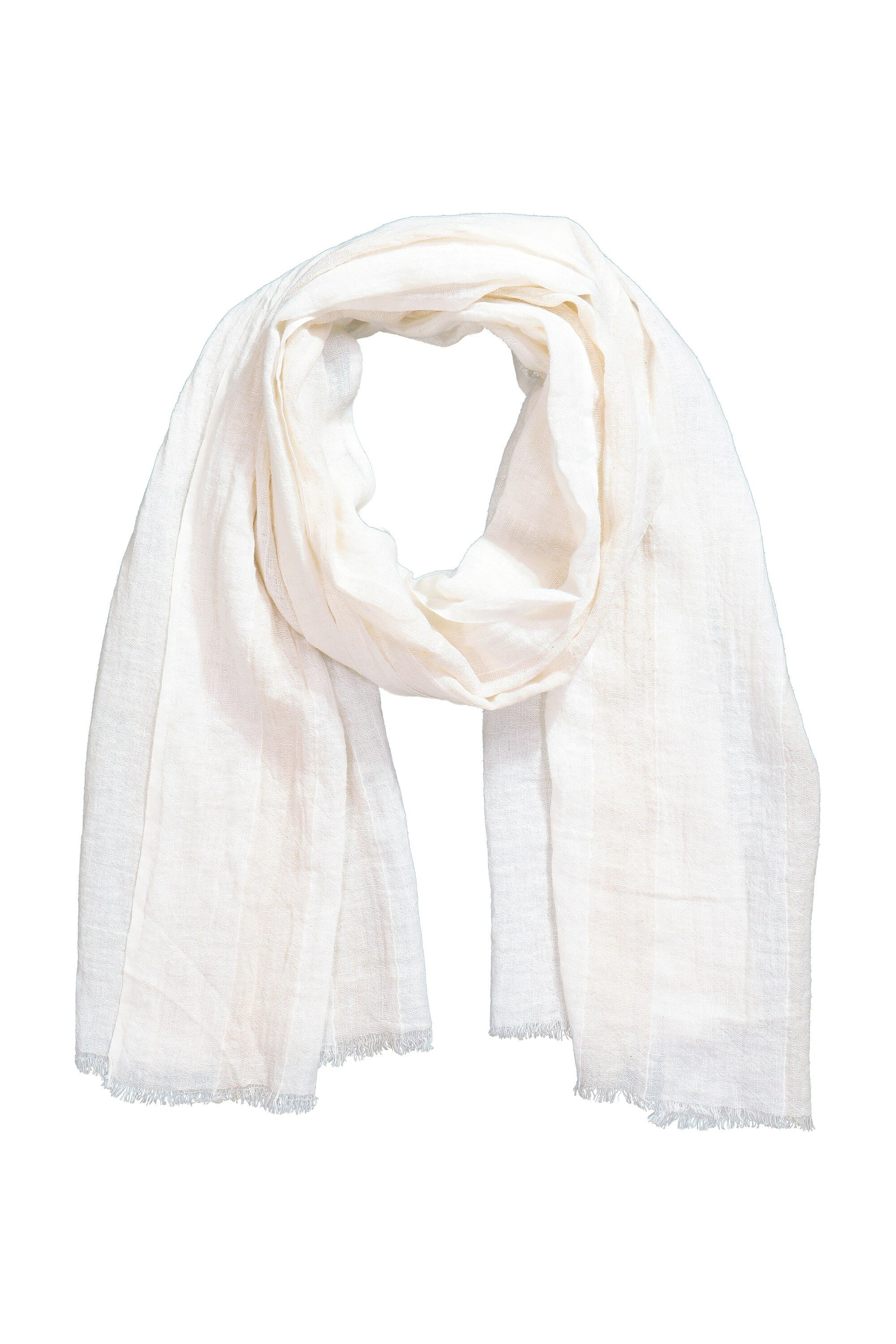 Ulla Popken Halstuch Schal Streifen Leinenmix