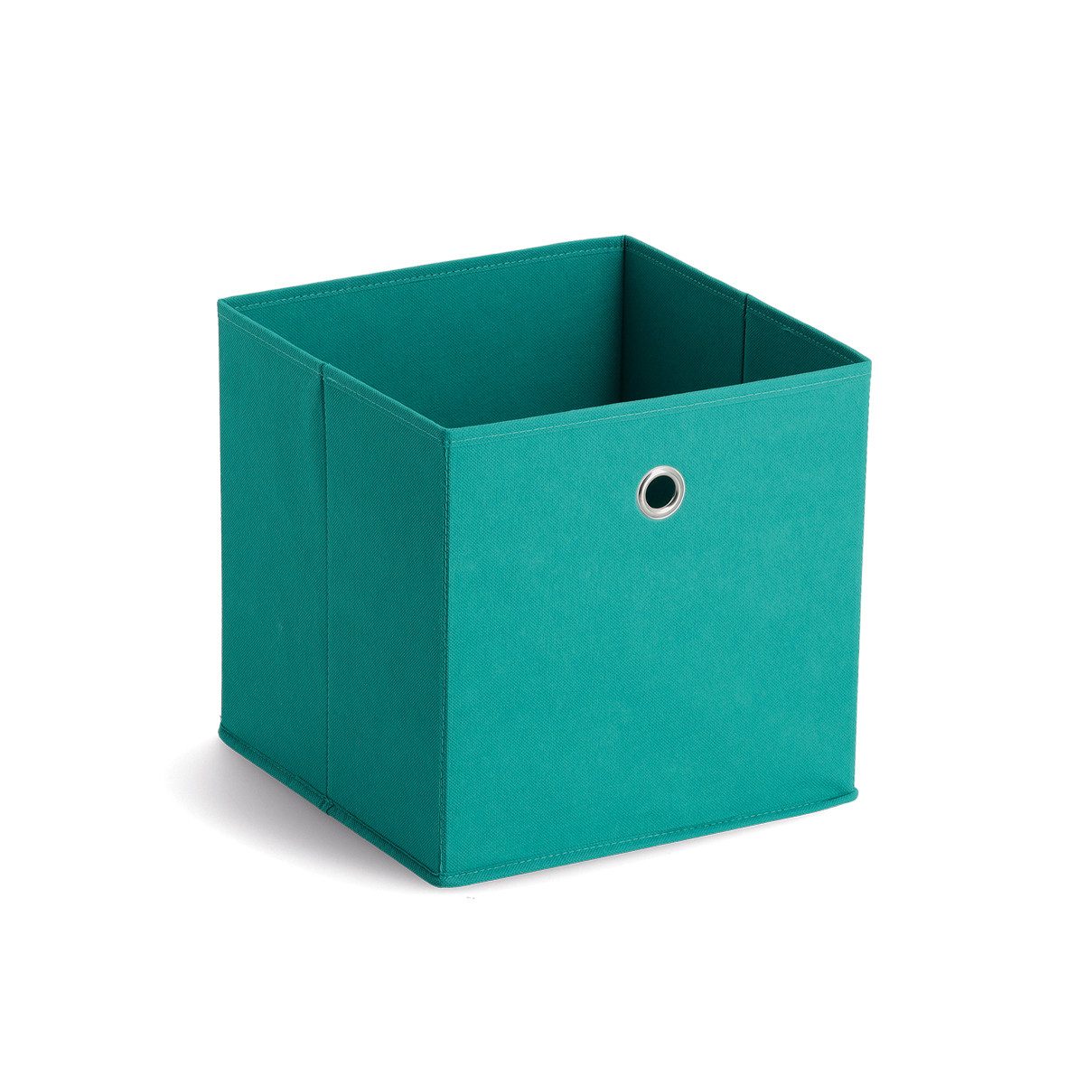 Zeller Present Aufbewahrungskorb Aufbewahrungsbox, Vlies, petrol, 28 x 28 x 28 cm