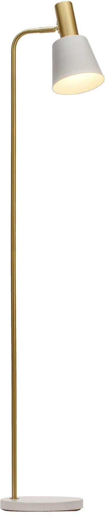 Pauleen Stehlampe Grand Elegance, E27, Metall Gold, Leuchtmittel, Weiß, ohne