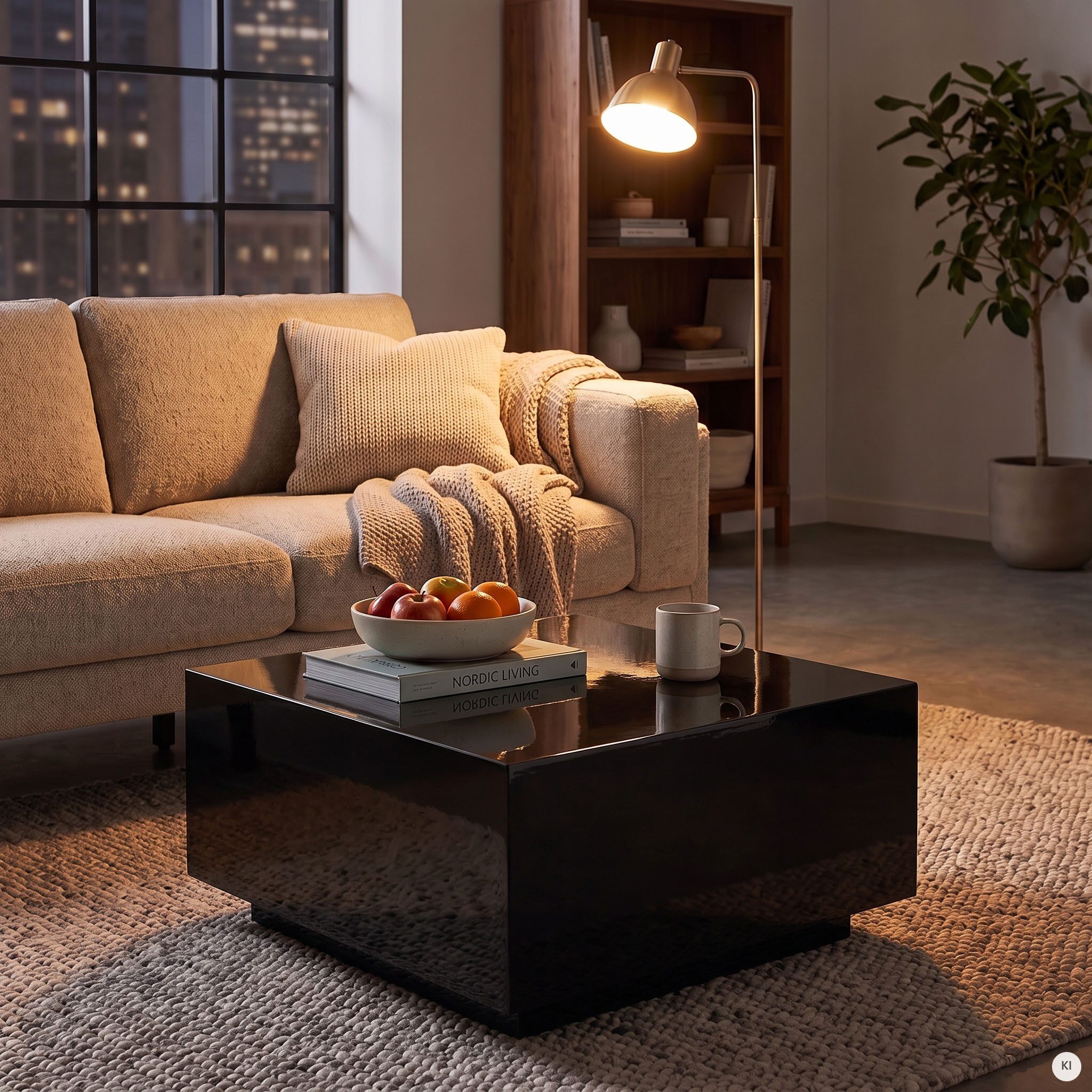 SalesFever Couchtisch, Schnörkelloses Design trifft auf ultramoderne Hochglanzoptik