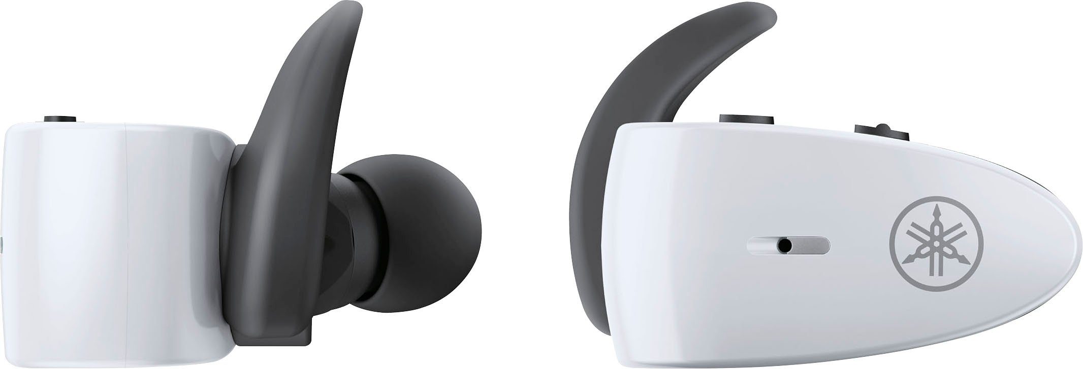 Assistant, Google Anrufe Steuerung Weiß Siri, (Freisprechfunktion, Bluetooth) Musik, und integrierte Wireless, für Yamaha Sprachsteuerung, TW-ES5A True In-Ear-Kopfhörer