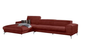 W.SCHILLIG Ecksofa piedroo, Kopfteilverstellung, wahlweise mit Sitztiefenverstellung, Breite 343cm