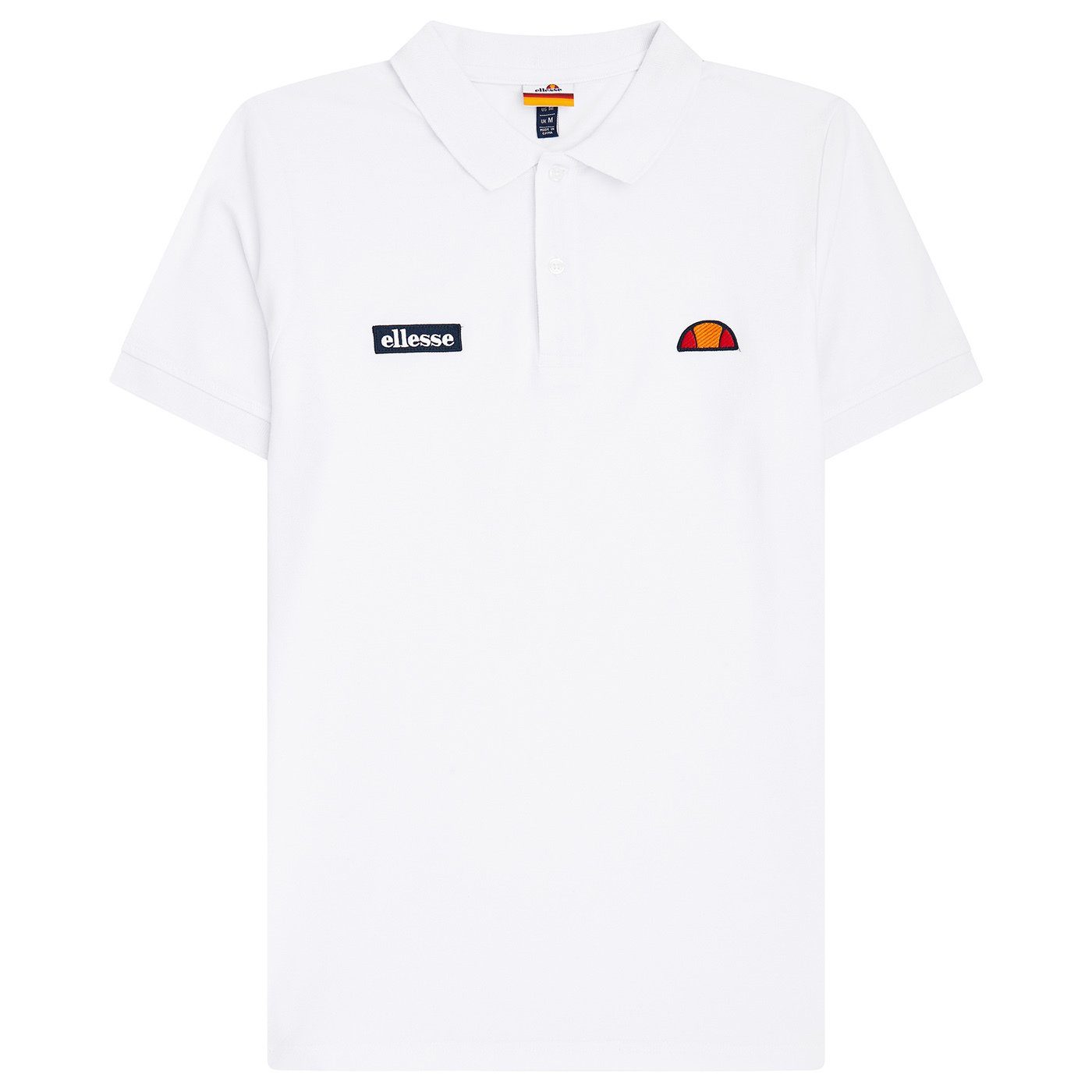 Ellesse Poloshirt Herren Polo-Shirt MONTURA - Pique, Kurzarm Weiß