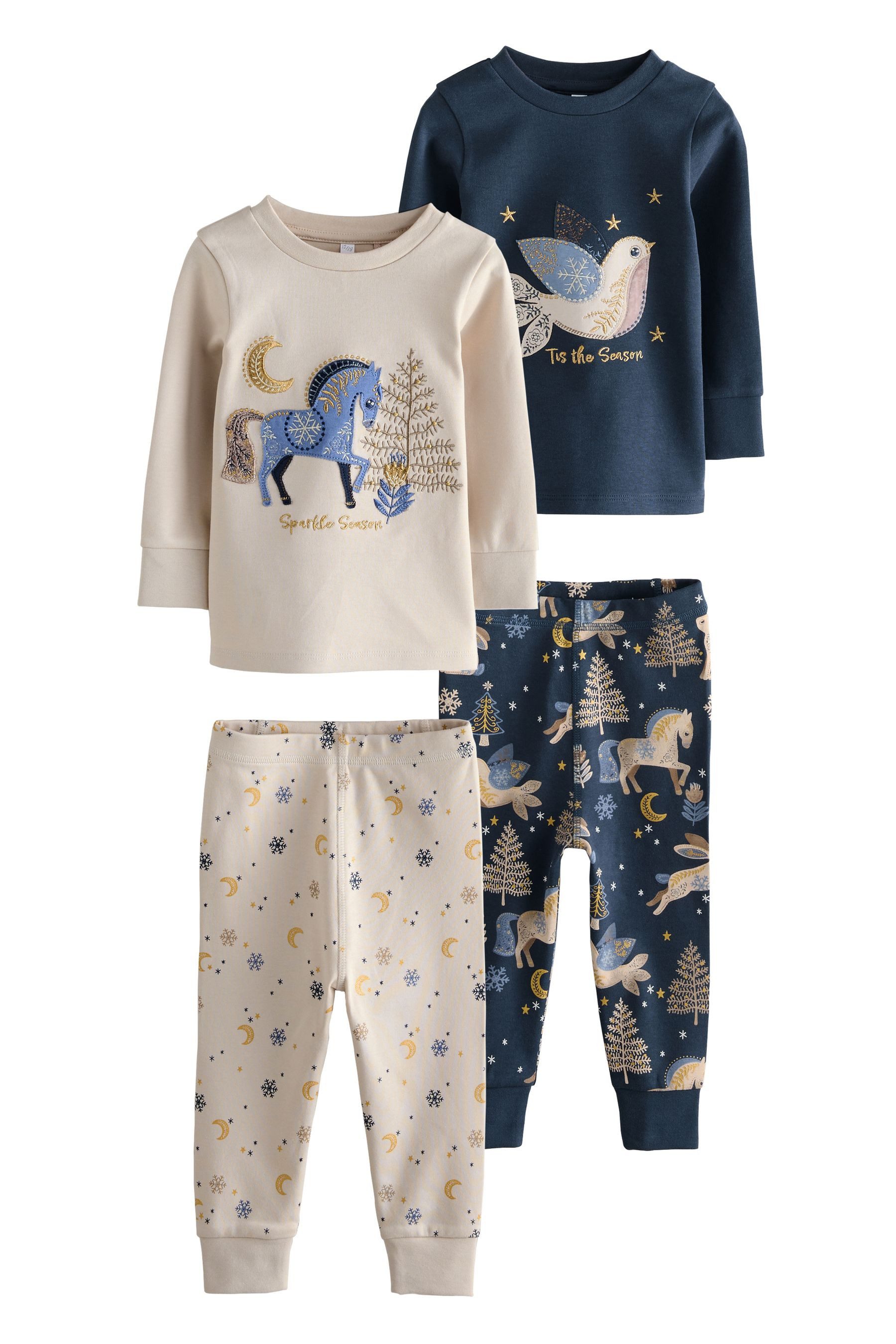 Next Pyjama Snuggle Schlafanzug mit Weihnachtsmotiv, günstig online kaufen