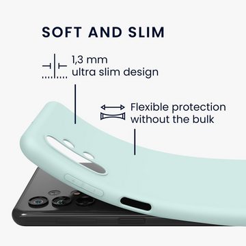 kwmobile Handyhülle Hülle für Samsung Galaxy A13 4G, Hülle Silikon - Soft Handyhülle - Handy Case Cover - Cool Mint