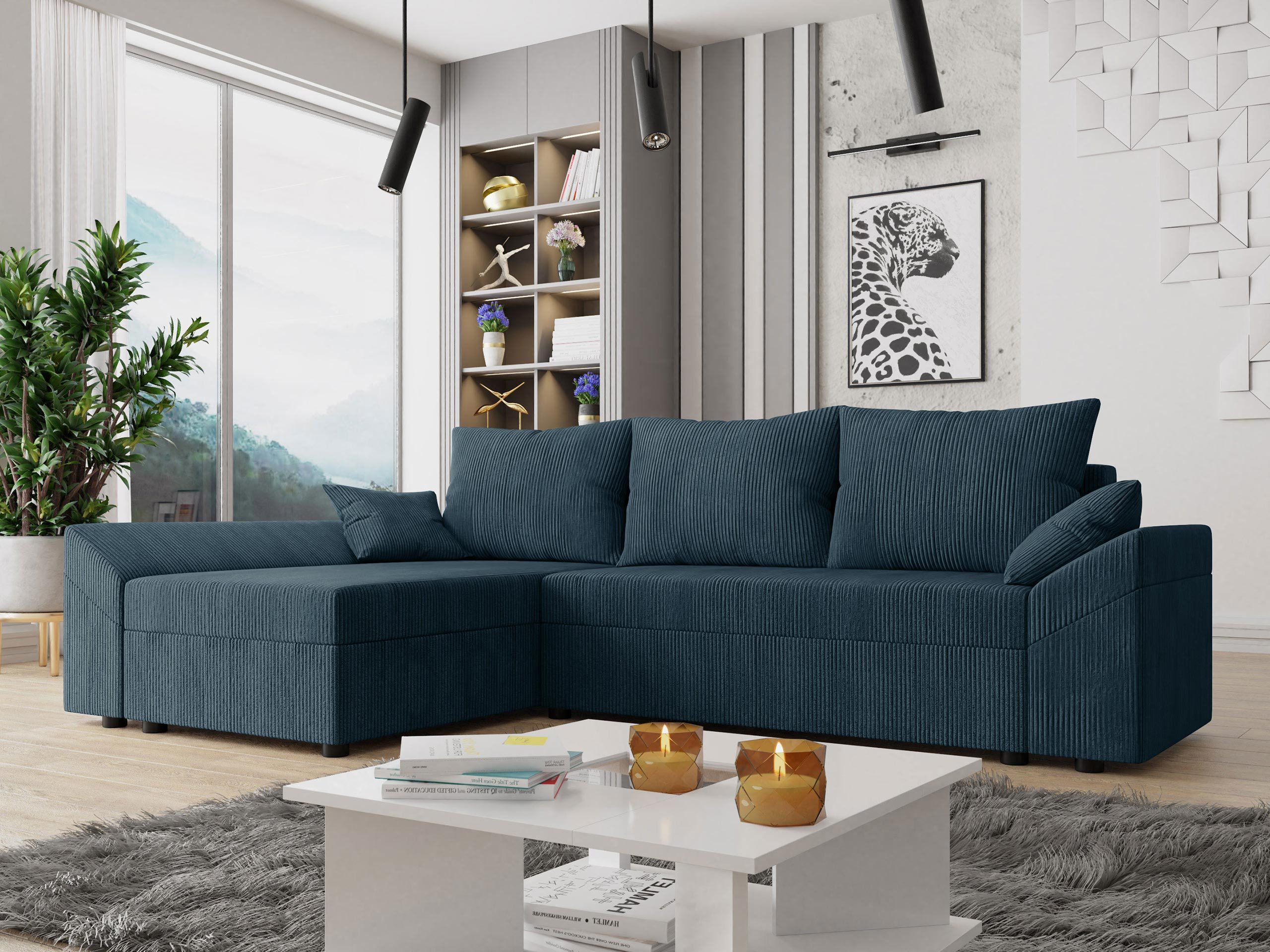 MIRJAN24 Ecksofa Dante L Cord, mit günstig online kaufen