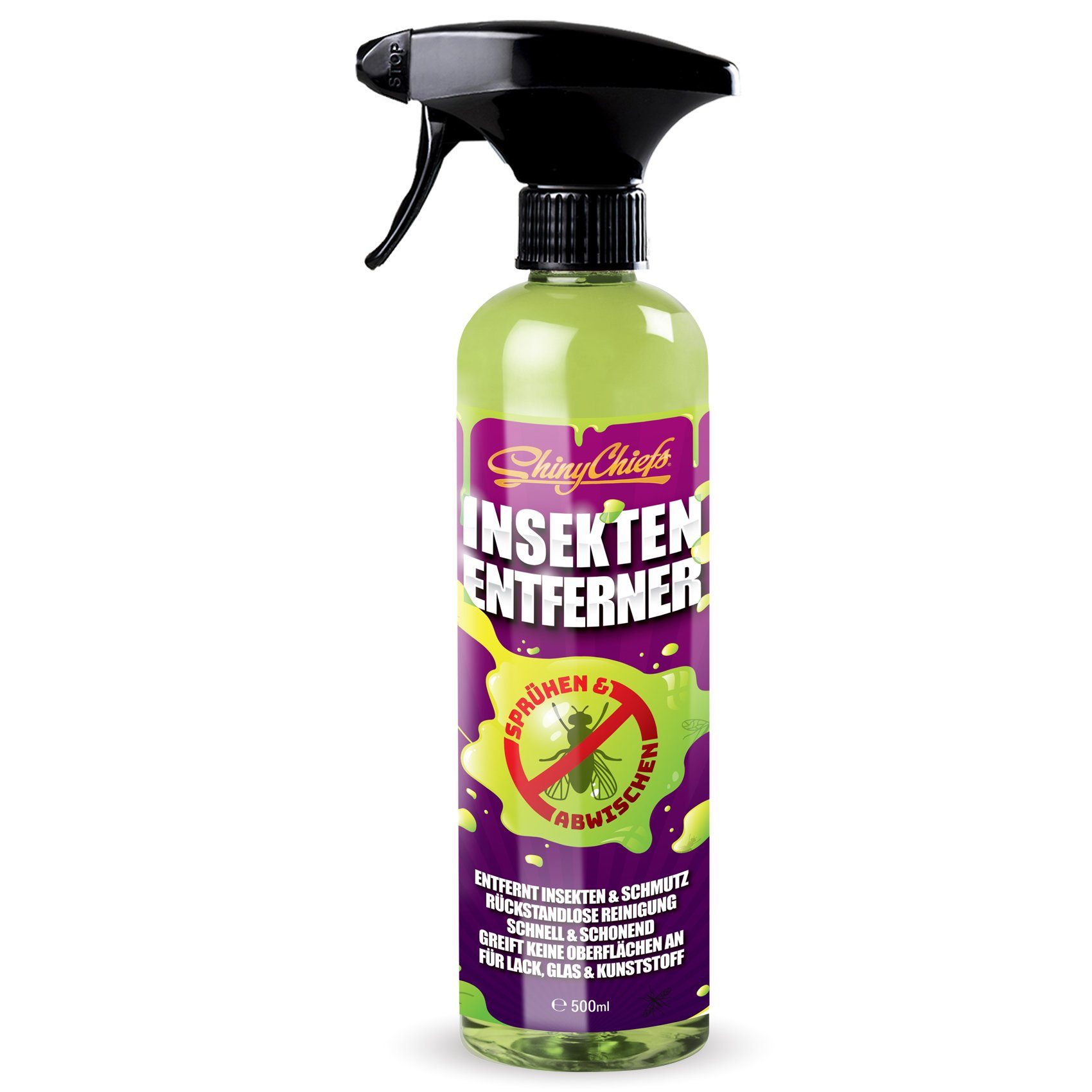 & ShinyChiefs 500ml Insektenentferner (1-St) Aufsprühen INSEKTENENTFERNER Abwischen -