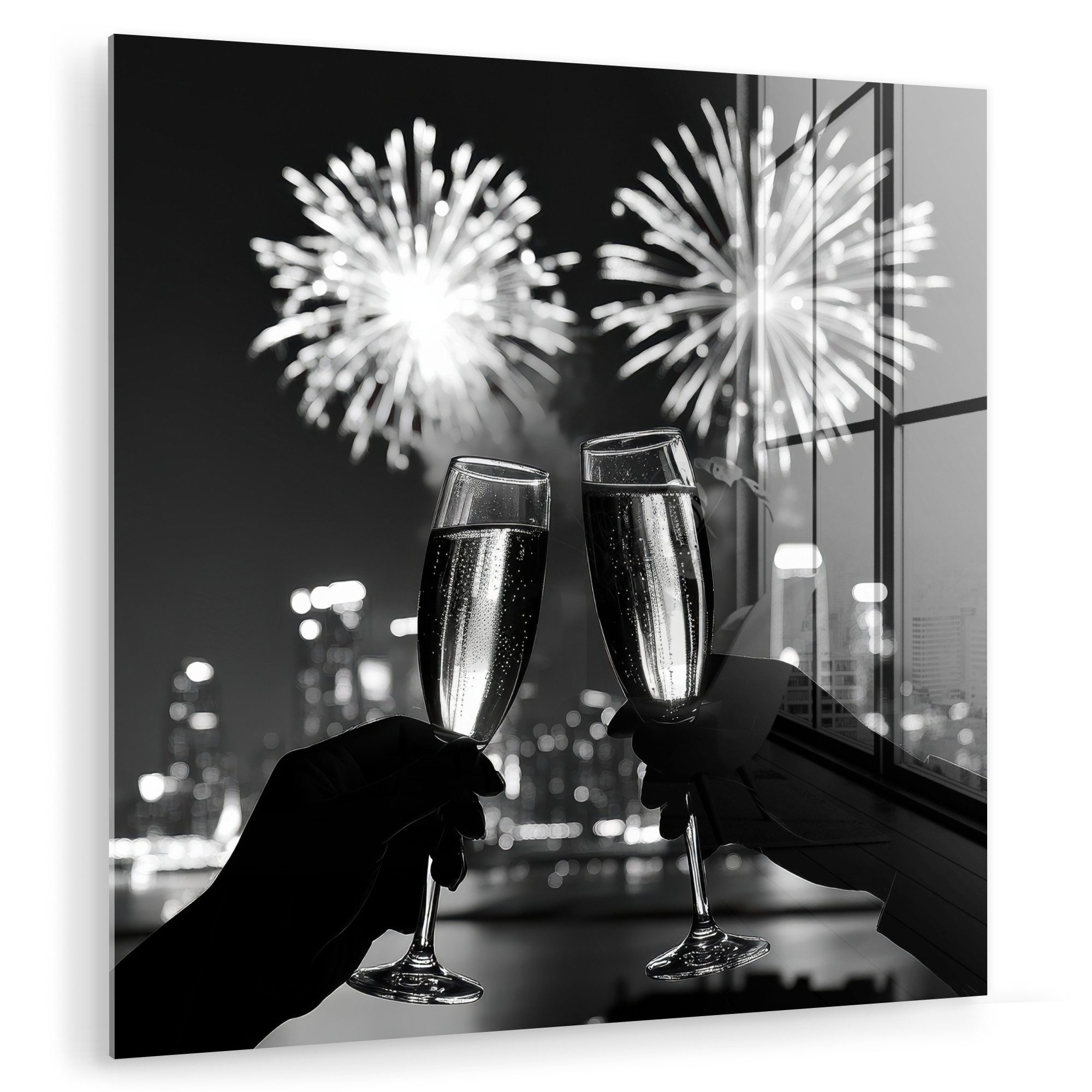 MuchoWow Acrylglasbild Feuerwerk - Prost - günstig online kaufen