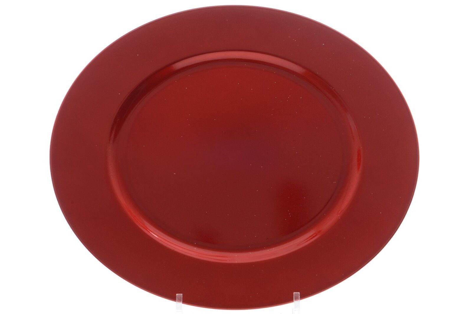 Kaemingk Dekoteller Dekoteller Platzteller Weihnachtsteller Ø 33 cm rot