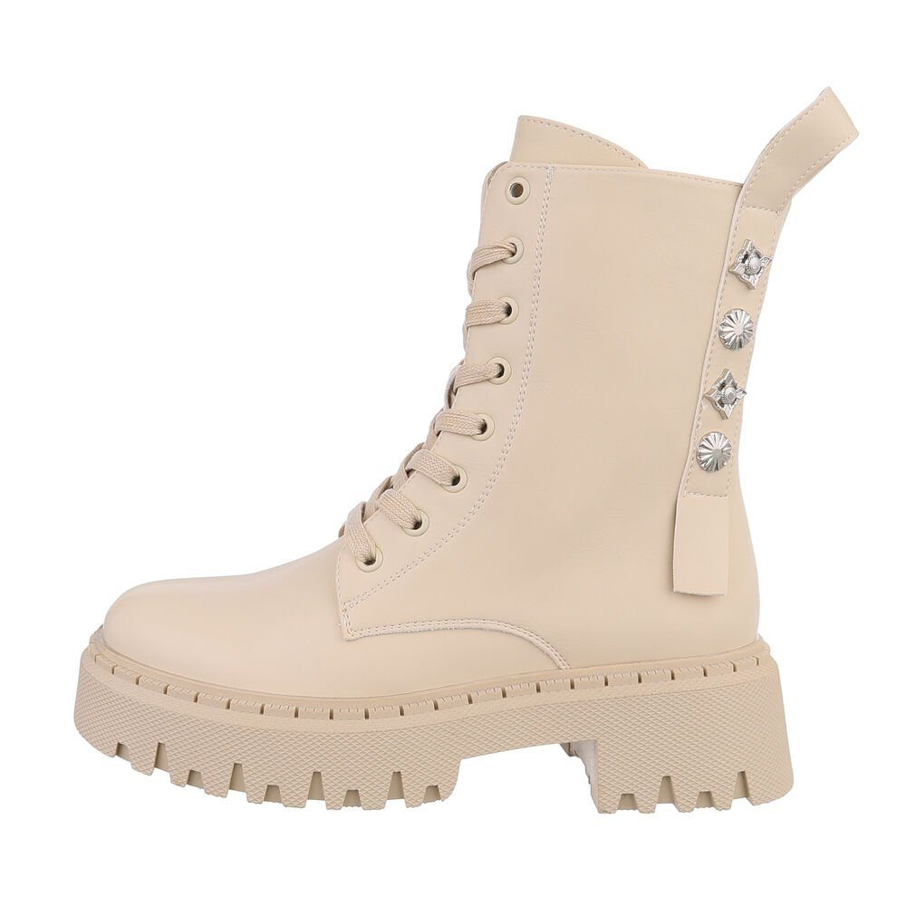 Ital-Design Damen Schnürschuhe Freizeit Schnürstiefelette (84648373) günstig online kaufen