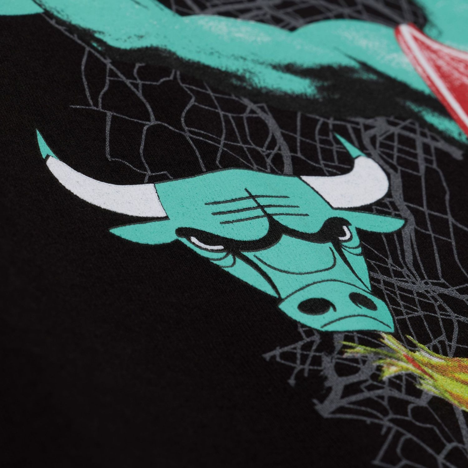 Mitchell & Ness Print-Shirt STATUE CHAMPS Chicago Bulls