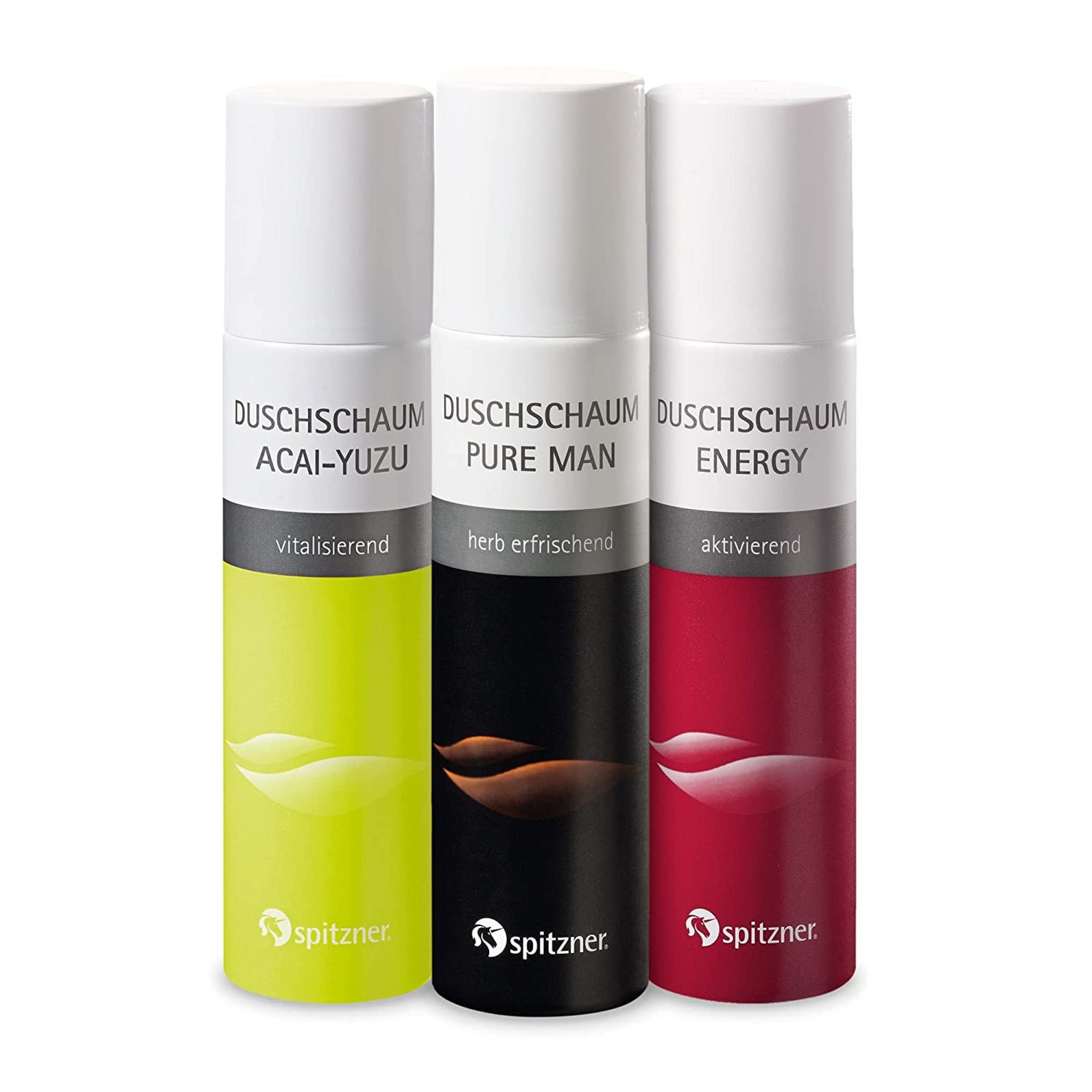 Sauna-Aufgussset Spitzner Duschschaum Set Fitness Man 3x 150 ml Duschschäume sanft