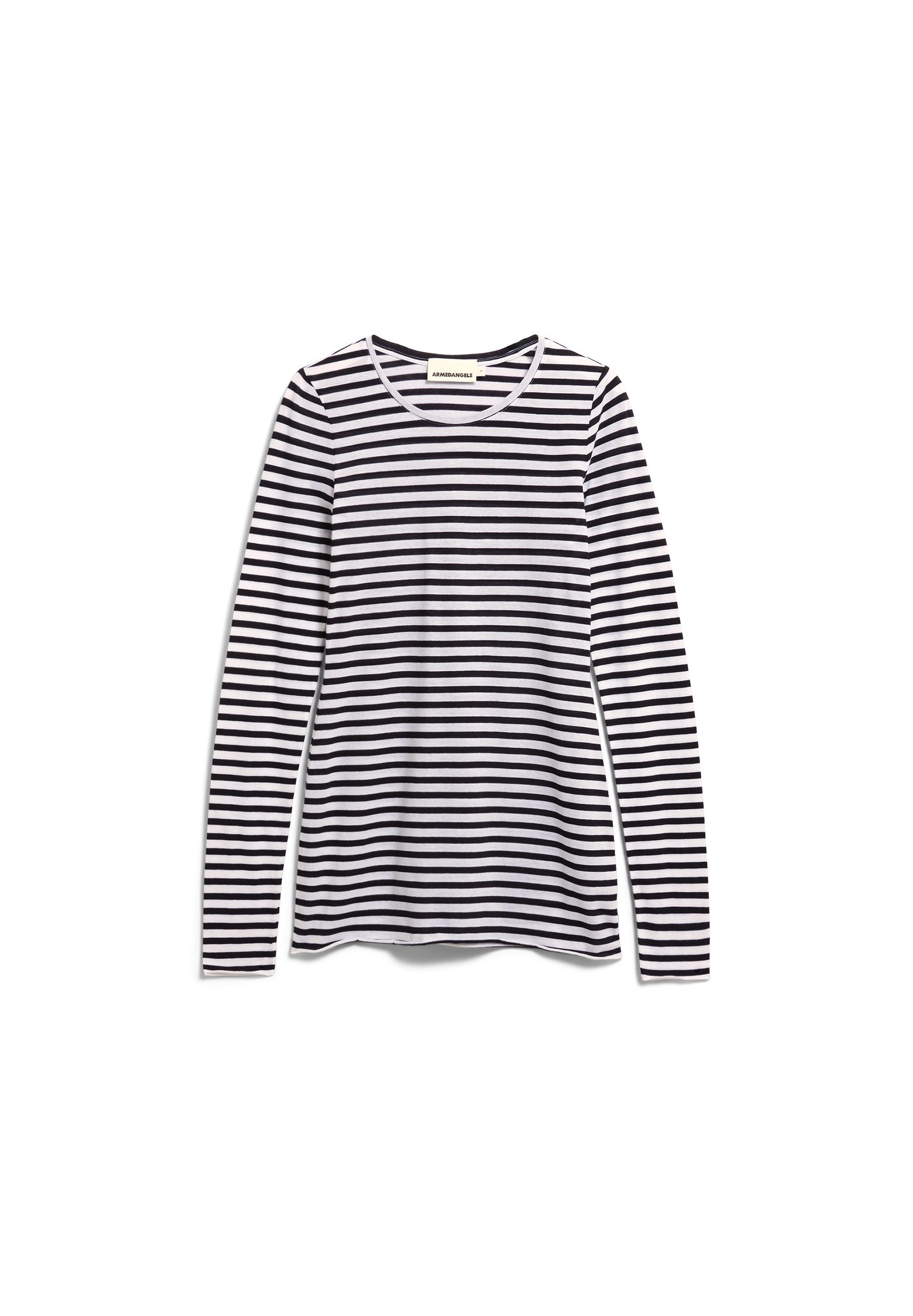 Armedangels Longsleeve EINIAARA STRIPES Longsleeve aus Bio-Baumwolle Slim Fit
