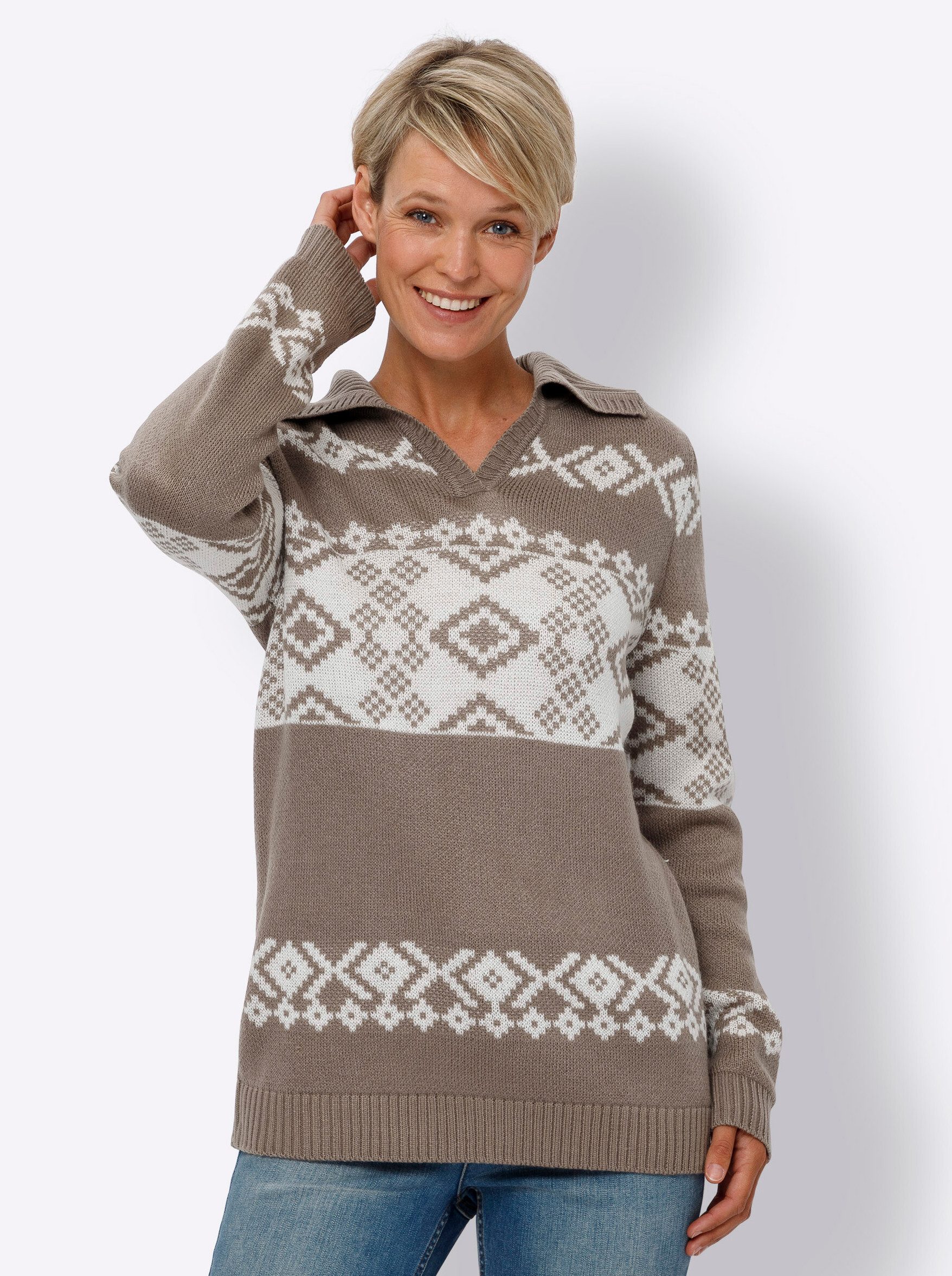 Sieh an! Strickpullover Norwegerpullover günstig online kaufen