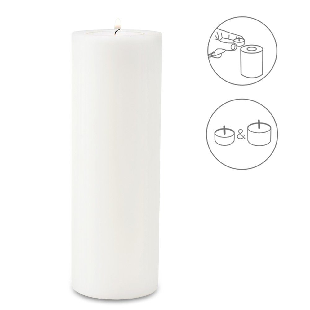 EDZARD Stumpenkerze Cornelius Ø 10 cm, (H 30 cm) Stumpenkerzen-Optik, Dauer günstig online kaufen