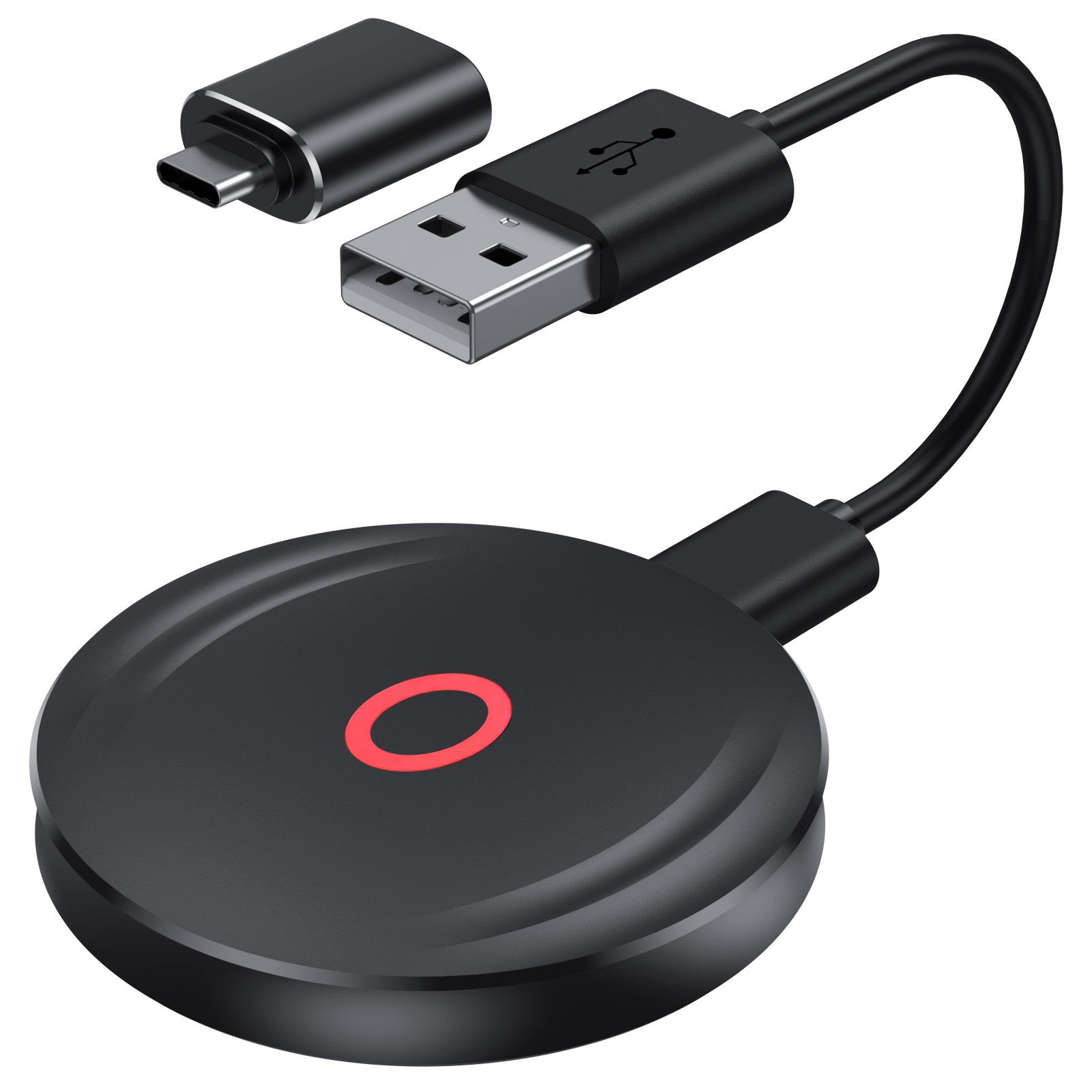 poweradd pro Wireless CarPlay Adapter für Auto, 2025 Upgrade Plug & Play Dongle Audio- & Video-Adapter CarPlay Nachrüsten für werkseitig kabelgebundenes CarPlay, wandelt zu Kabel in kabellos um, kompatibel mit iPhone iOS 10+ & Autos ab 2015