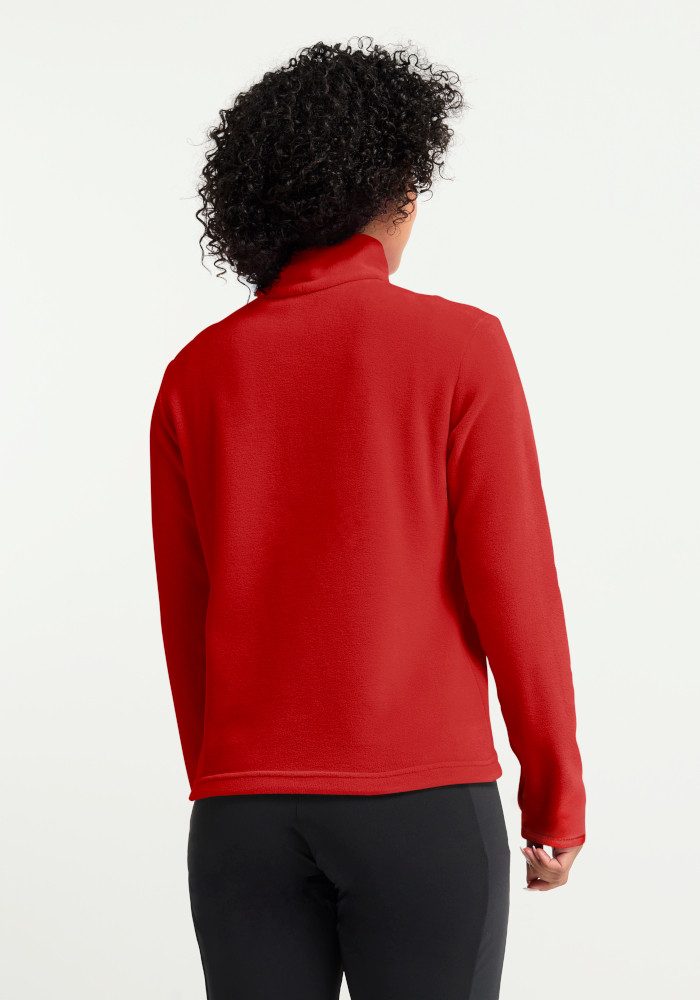 Jack Wolfskin Stehkragenpullover TAUNUS 100 HZ W Fleecepullover, Halfzip-Reißverschluss, Stehkragen