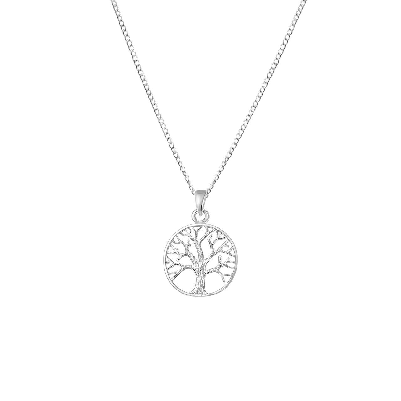 ALEXANDER YORK Kette mit Anhänger TREE LIFE, 925 Silber 4-tlg., Kettenset Sterling OF