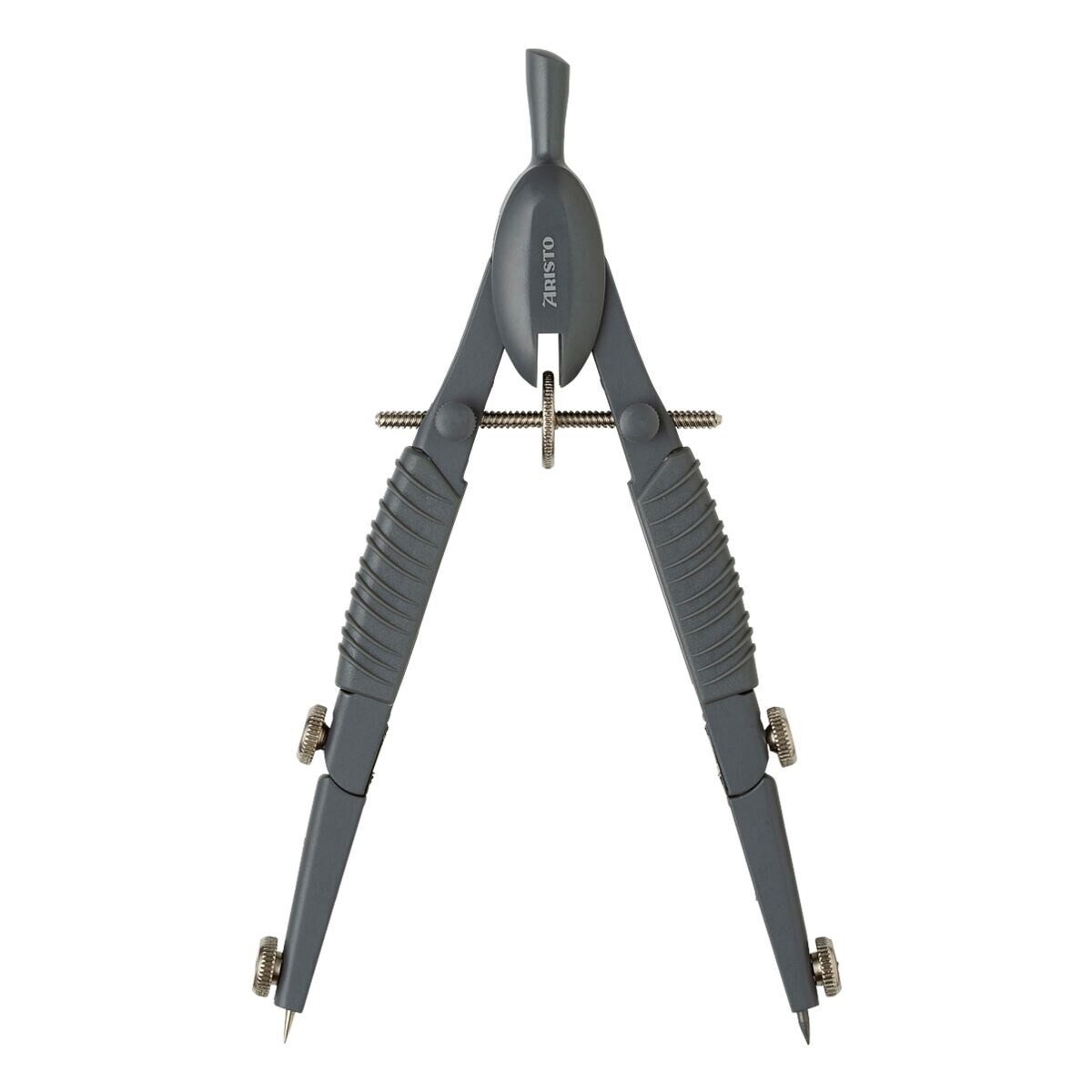 ARISTO Zirkel TopLine, Kopf mit gerilltem Griff / 2 Feststelldrücker