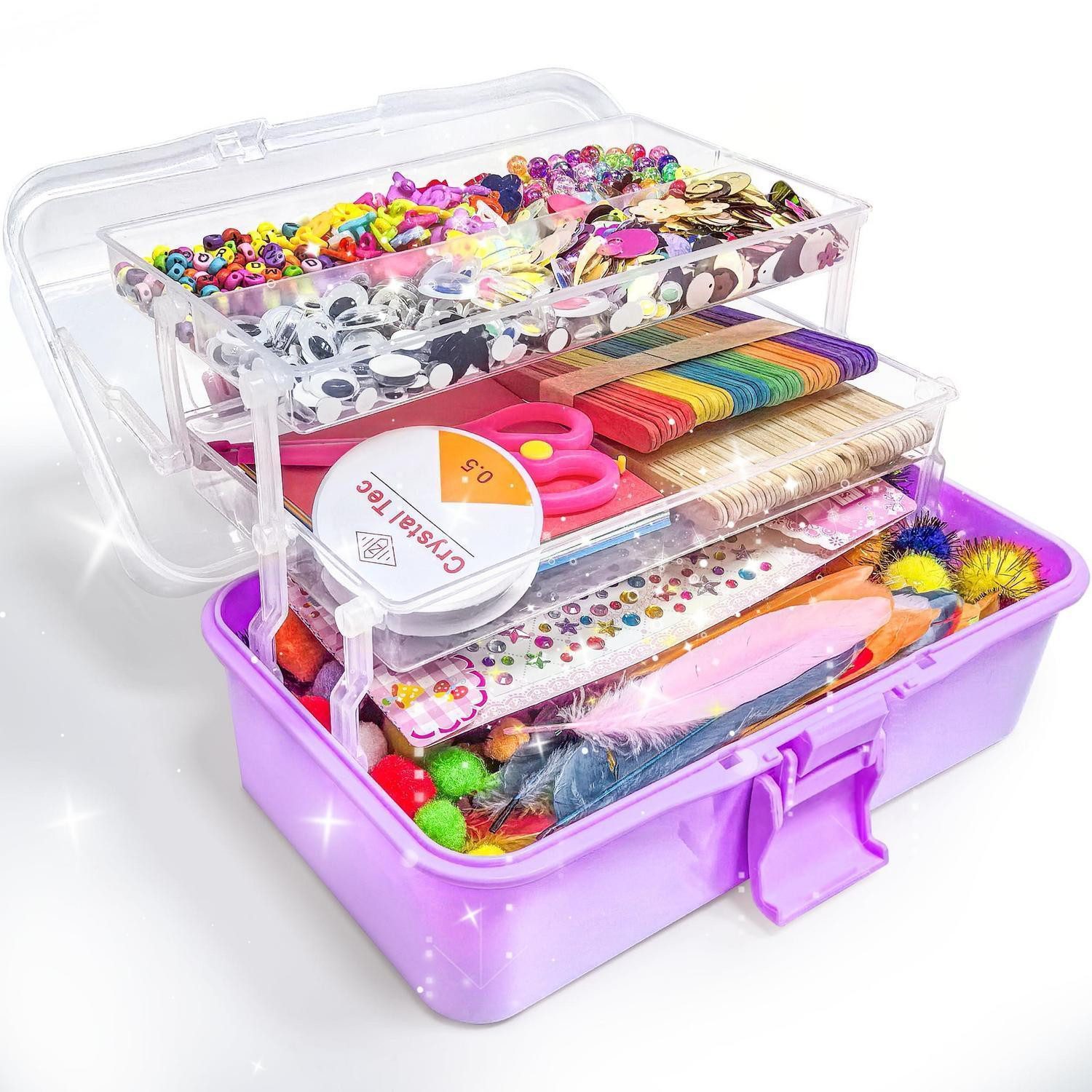 LuxusKollektion Kreativset Bastelset Kinder 3000 Teile Lila