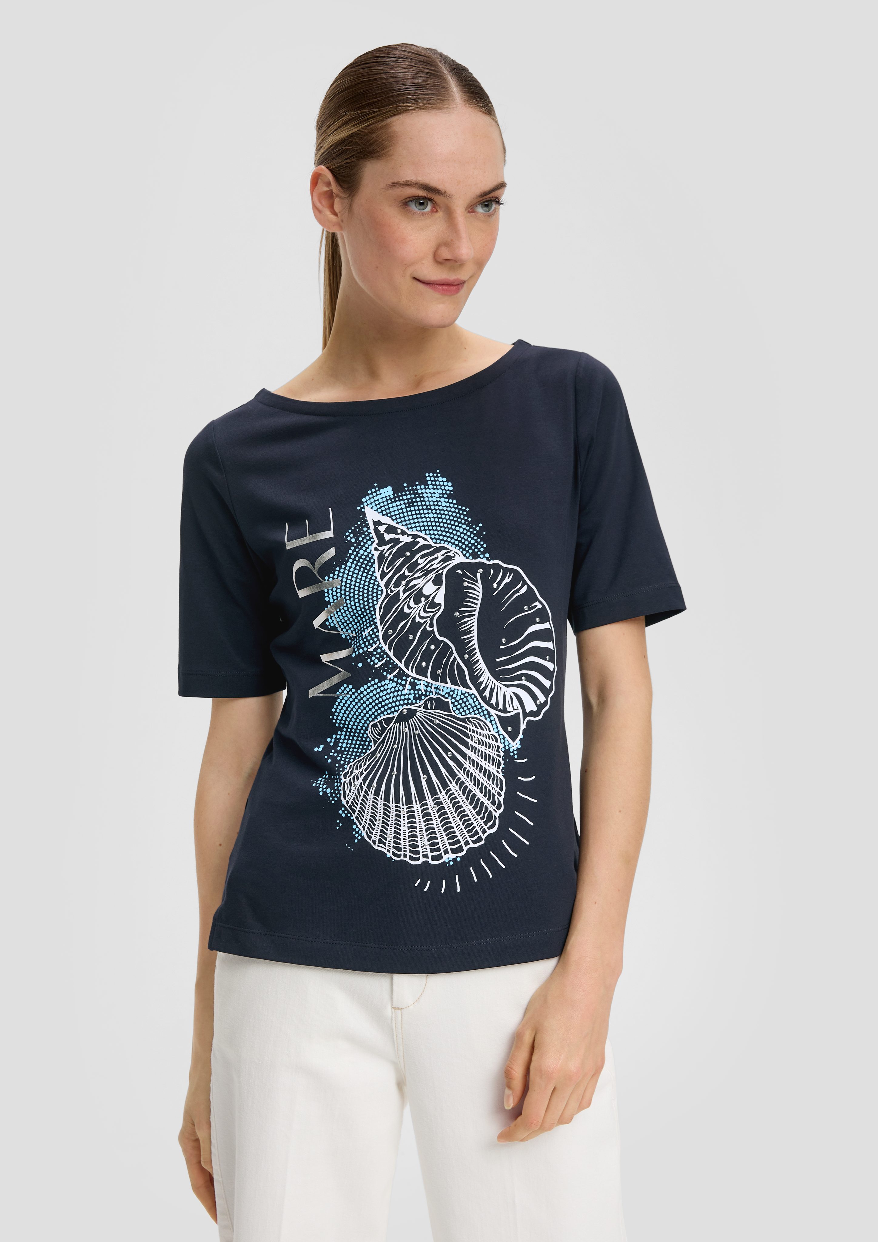 Kurzarmshirt T-Shirt mit Frontprint