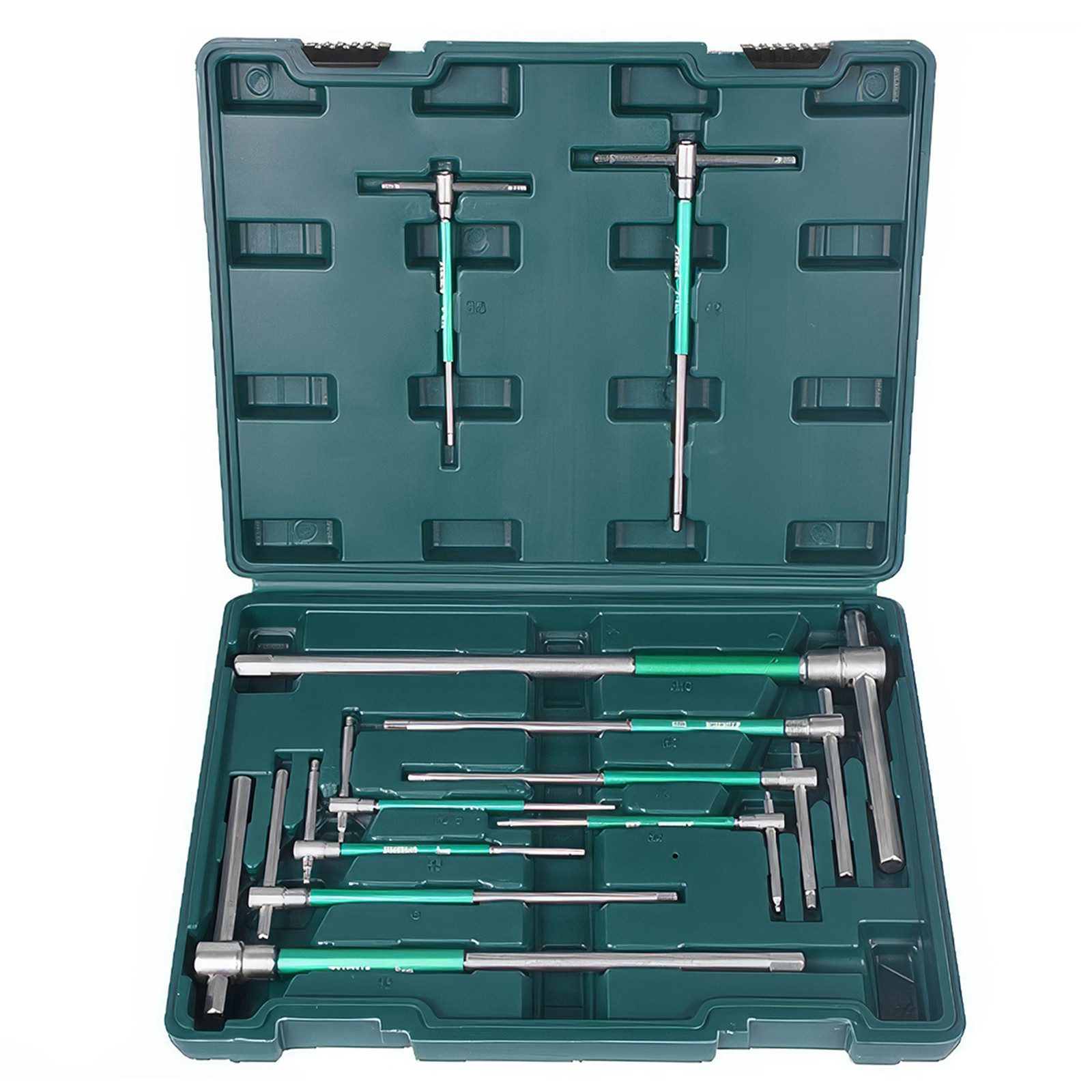 BlingBin Bit- und Steckschlüsselset 10-teiliger Sechskantschlüsselsatz Mit T Und L Förmigem Design, 1er Set, 10-St., 10pcs, mit 360 ° Rotation Sechskantschlüssel Allen Wrench
