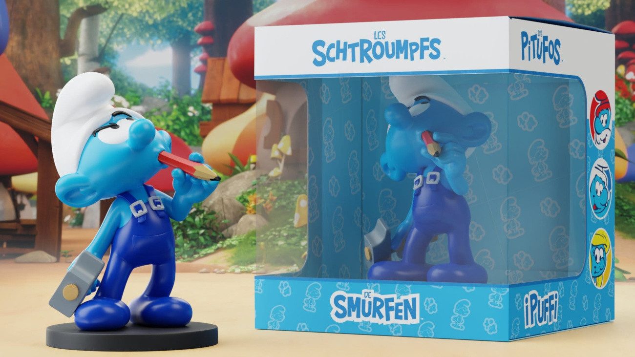 heo Merchandise-Figur Die Schlümpfe Statue Handwerker-Schlumpf 11 cm