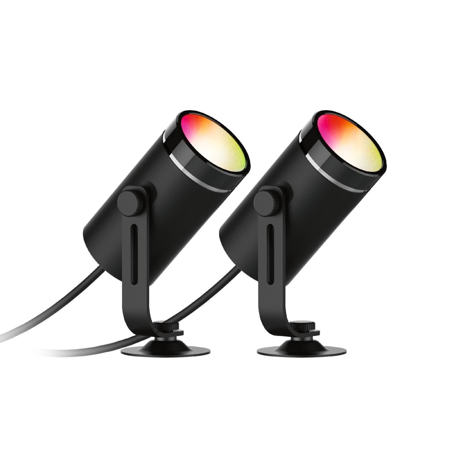 DELTACO SMART HOME LED Schreibtischlampe Smarte RGB-Gartenbeleuchtung Set Dimmer-Funktion WLAN TUYA System, inkl. 5 Jahre Herstellergarantie