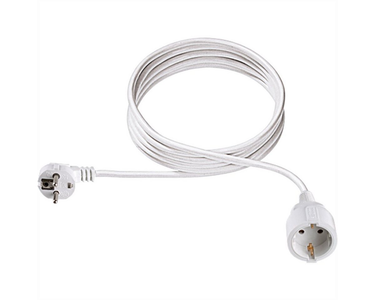 Bachmann Schutzkontakt-Verlängerungskabel, 230VAC Stromkabel, Schutzkontakt, CEE 7/7, Typ-E/F Männlich (Stecker), Schutzkontakt, CEE 7/3, Typ-F Weiblich (Buchse) (200.0 cm), neutral verpackt, 341.200S