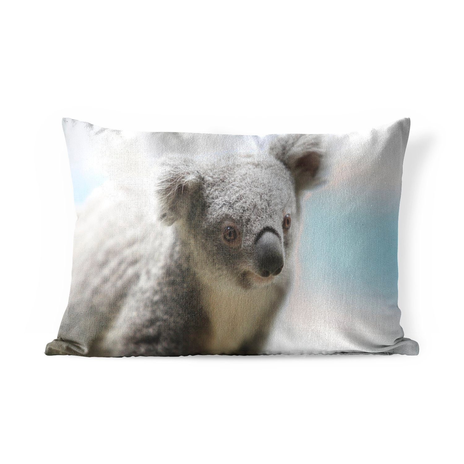 MuchoWow Dekokissen Koala - Dekokissenbezug, Tier Jungen - - Mädchen, Polyester, - Kinder Kissenhülle - Porträt Outdoor-Dekorationskissen