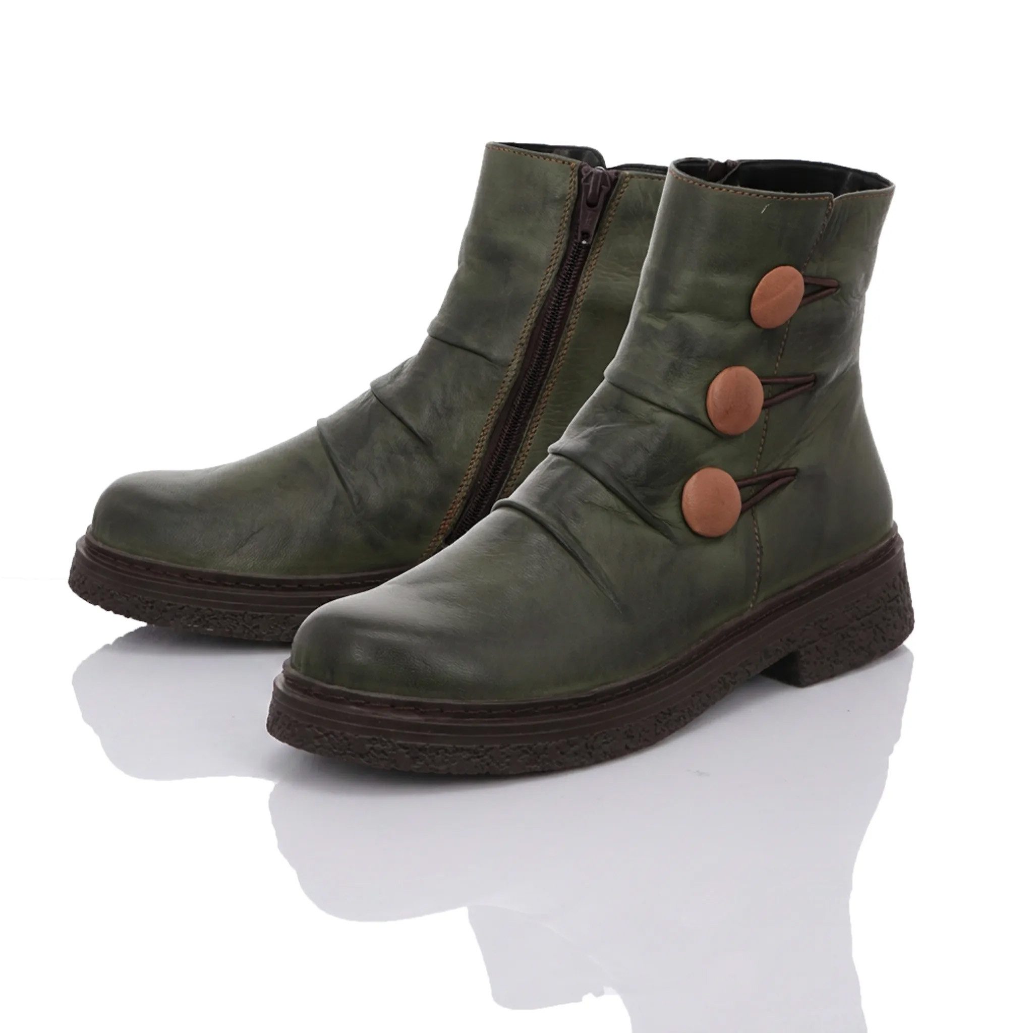 Gemini Gemini Damen Boot grün Stiefelette