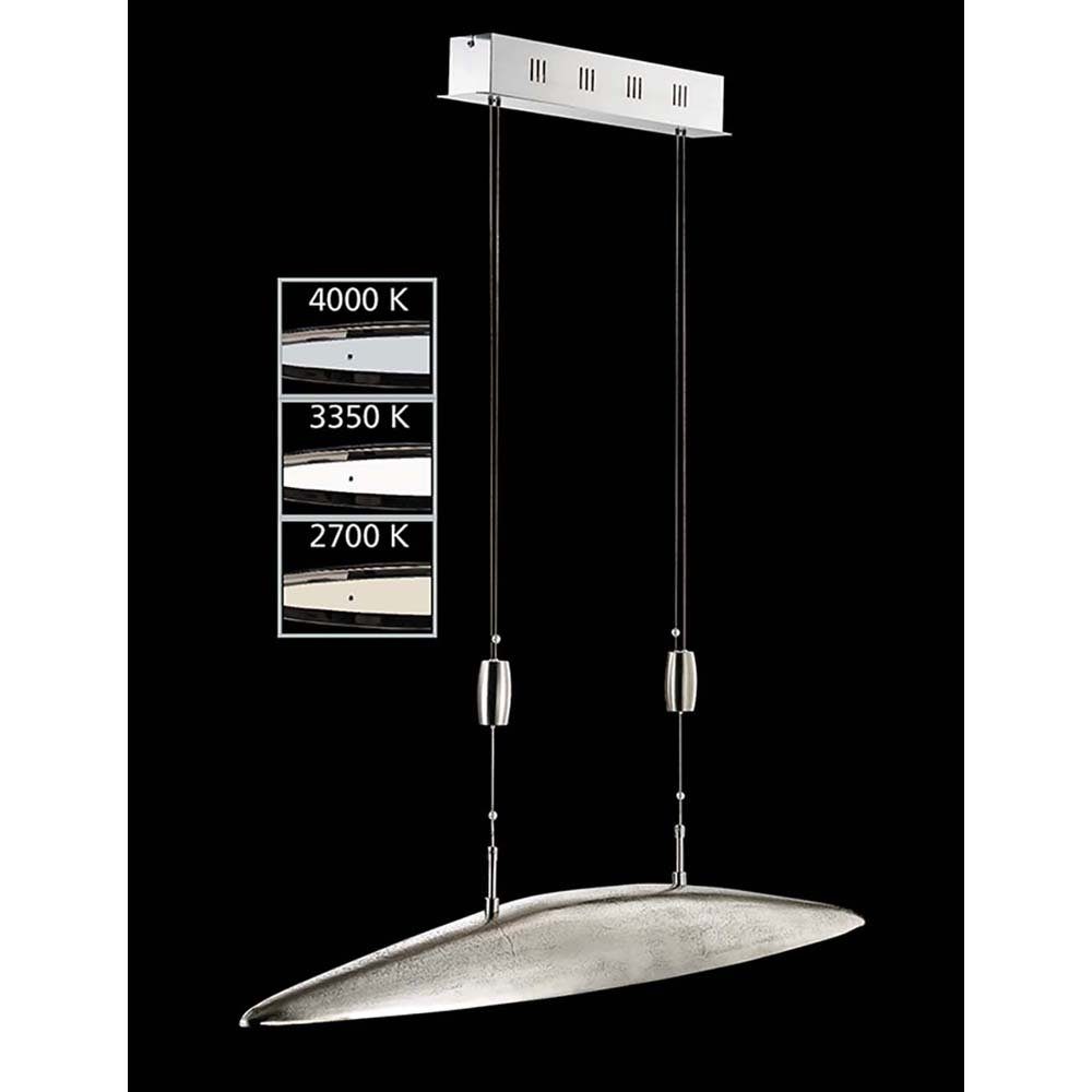 Pendelleuchte, Pendelleuchte Dimmbar LED etc-shop Hängelampe Deckenlampe LED Höhenverstellbar