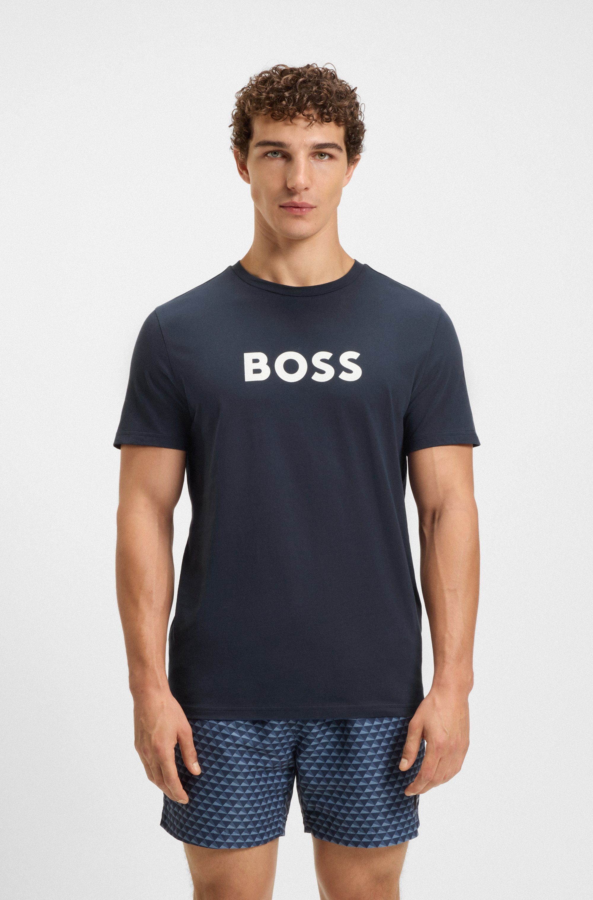 BOSS Strandshirt T-Shirt RN mit UV Schutz (SPF 50), Swimwear