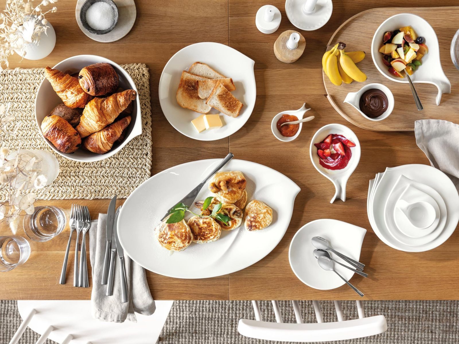 Villeroy & Boch Teller-Set Flow Speiseteller 28cm Set6, Premium Porcelain – Bild 5 von 5