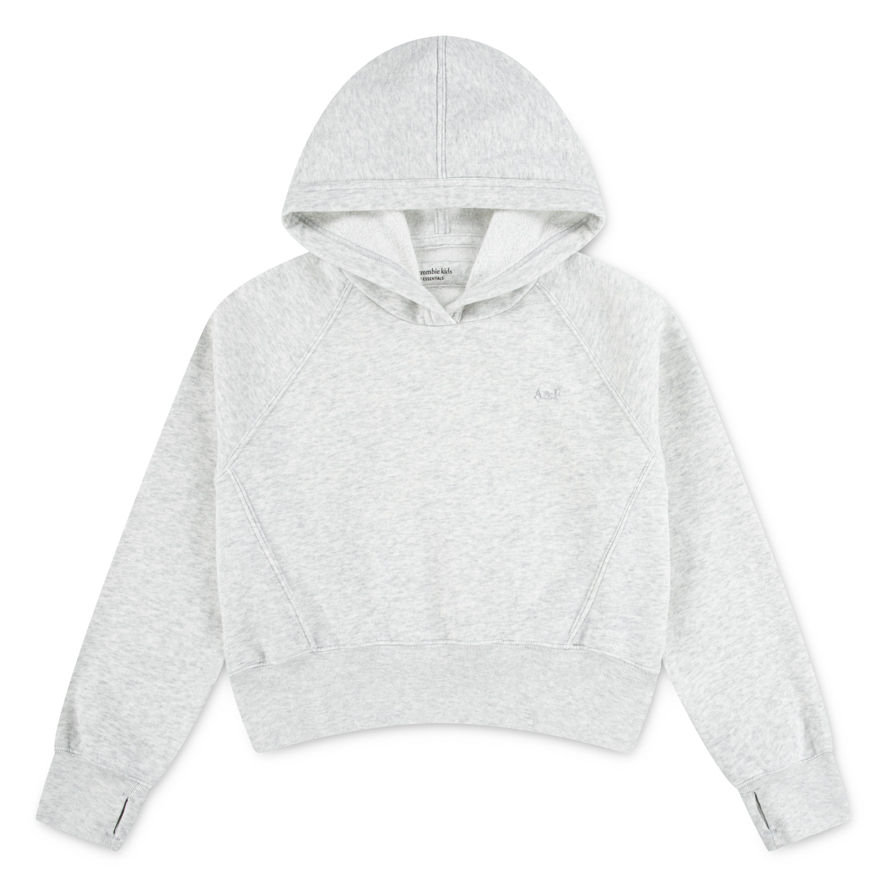 Abercrombie Kids Kapuzensweatshirt AFG ESSENTIAL PULLOVER H kurz, mit Logo-Stickerei, for girls