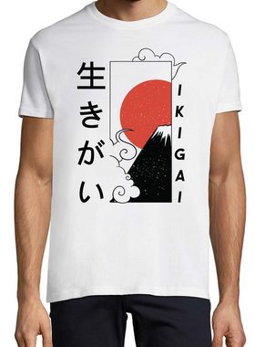 Youth Designz T-Shirt Ikigai Japan Herren Shirt mit trendigem Frontprint