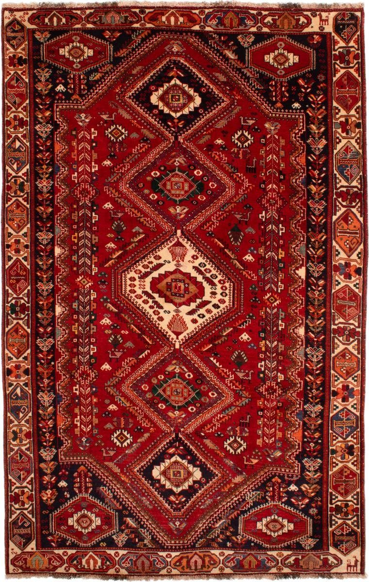 Orientteppich Shiraz 183x289 Handgeknüpfter Orientteppich / Perserteppich, Nain Trading, rechteckig, Höhe: 10 mm
