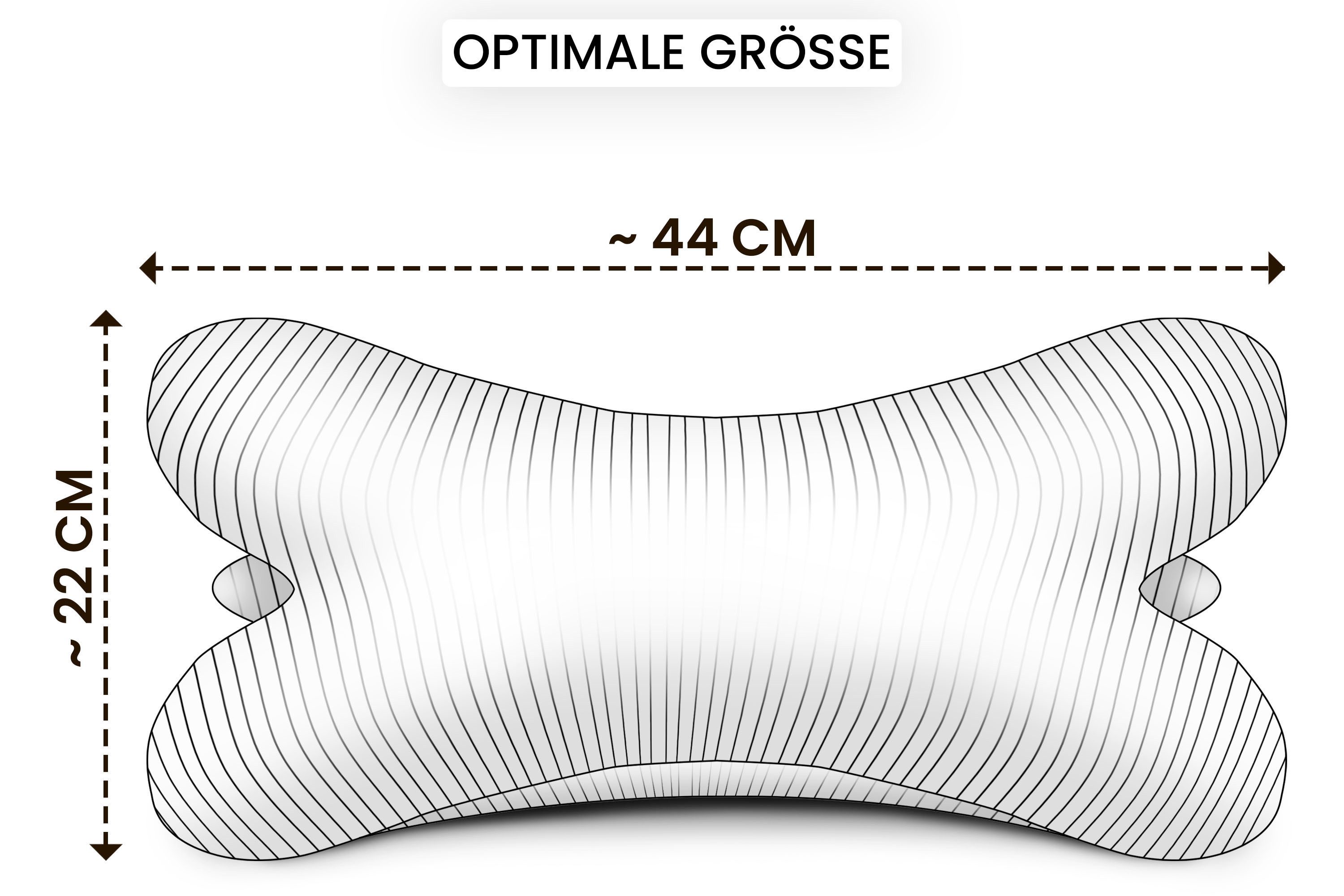 Amilian Nackenkissen - Leseknochen ca. 44x22 cm - Knochenkissen - Lesenknoc günstig online kaufen
