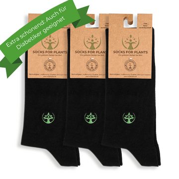 Socks For Plants Socken Bambussocken Lang (3er Paar) Qualitätssocken, die die Aufforstung unterstützen, Komfortsocken