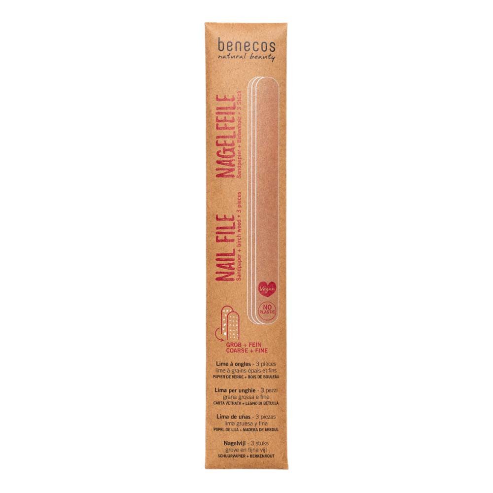 Benecos Mineral-Nagelfeile Nail File 3er Set
