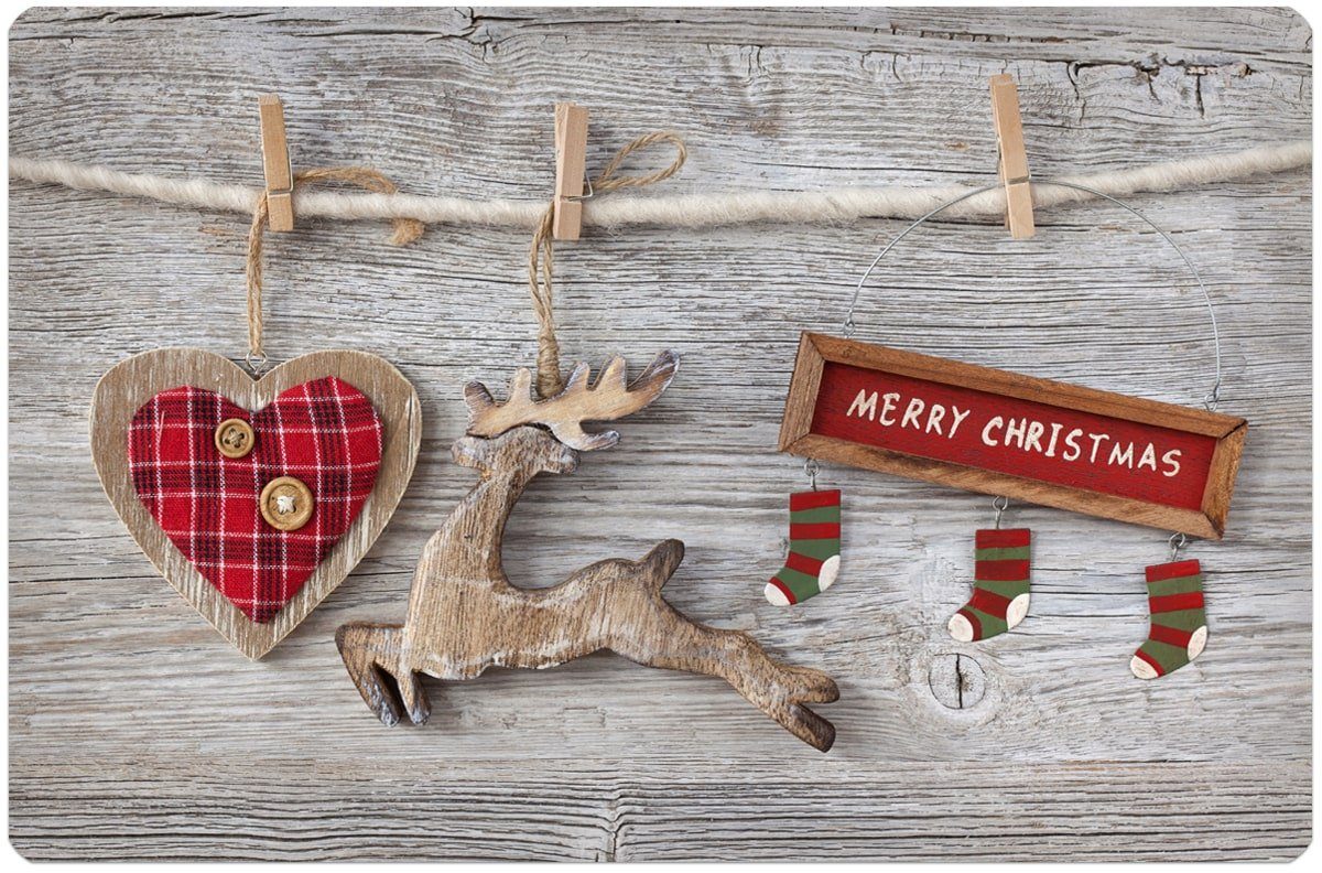 matches21 HOME & HOBBY Platzset Abwaschbare Tischsets 4er Set Weihnachten M günstig online kaufen