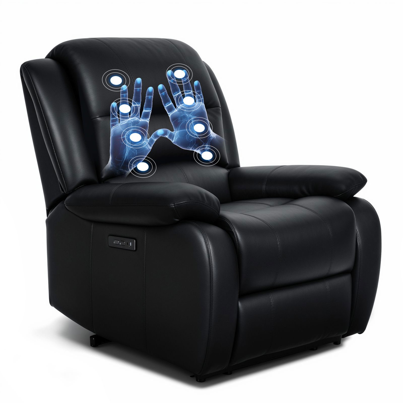 HealthRelife Massagesessel Fernsehsessel mit Liegefunktion Massagefunktion Wärmefunktion (1-St), 92cm*99cm*103cm