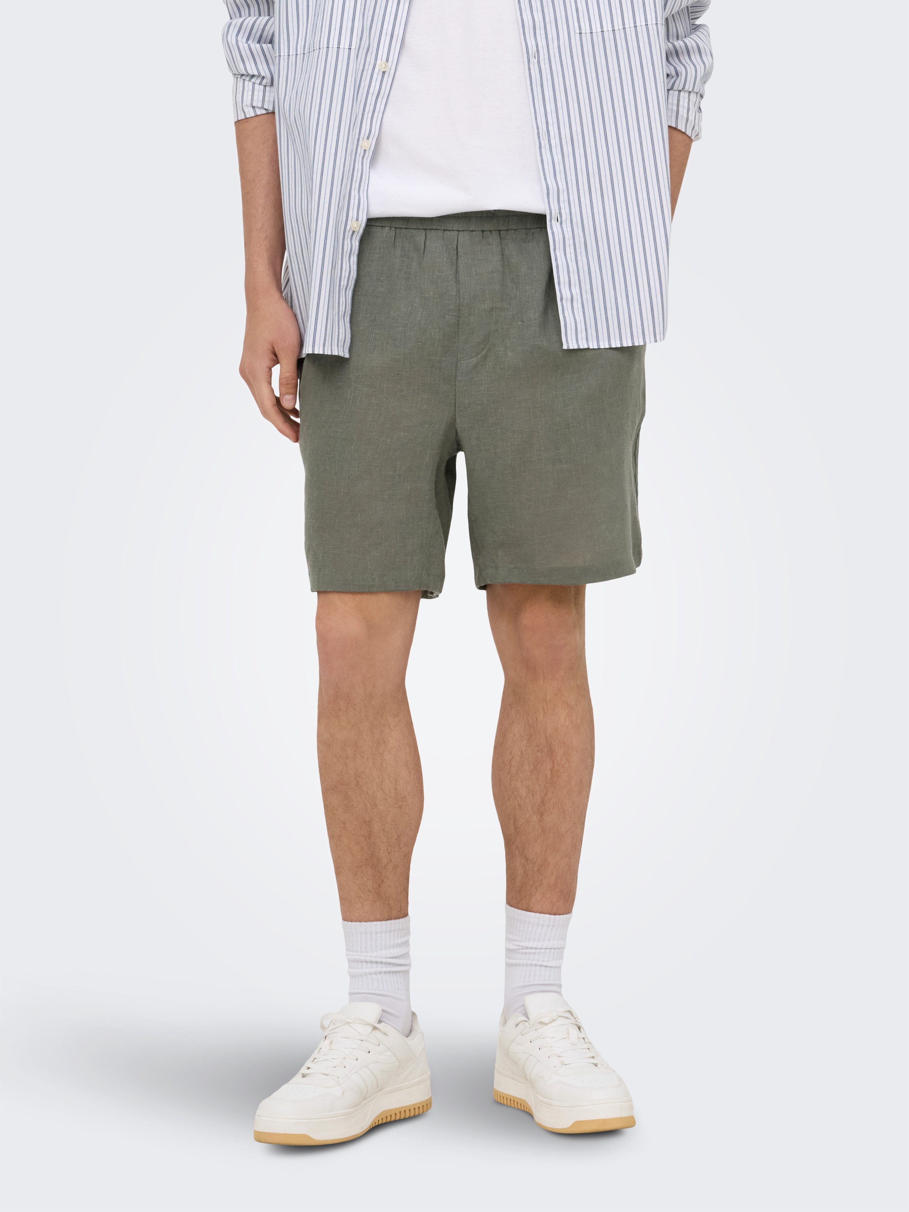 ONLY & SONS Shorts ONSLAURENCE LINEN BLEND SHORTS NOOS Viskosemischung, regular fit