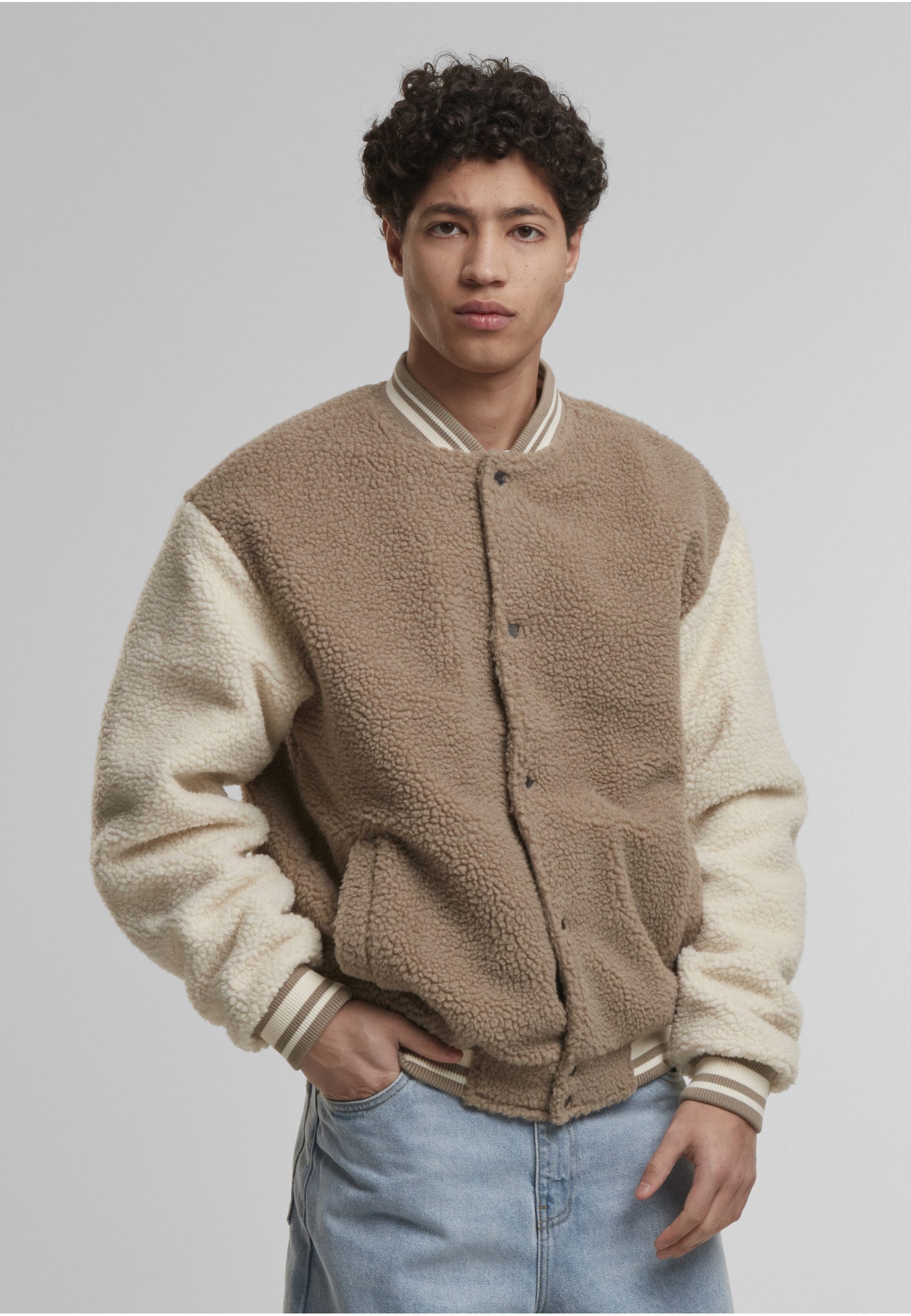 URBAN CLASSICS Collegejacke Urban Classics Teddy College Jacket (1-St)