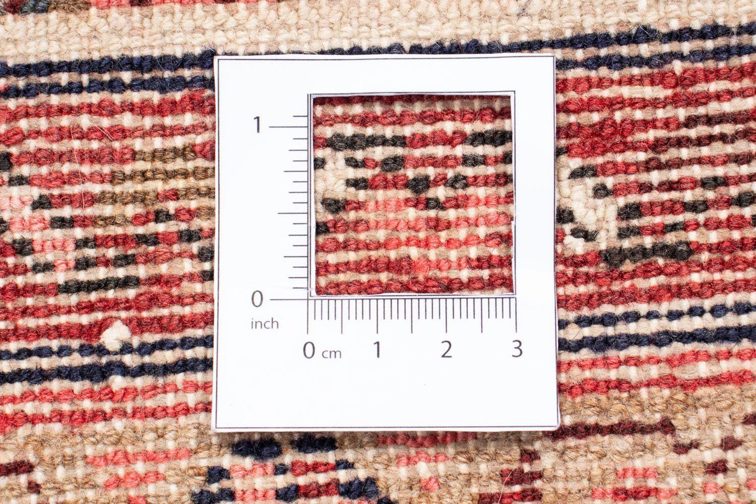 rechteckig, Perser 156 10 Höhe: cm - - Handgeknüpft, Orientteppich x Nomadic mm, Zertifikat morgenland, - Wohnzimmer, mit 108 beige, Einzelstück